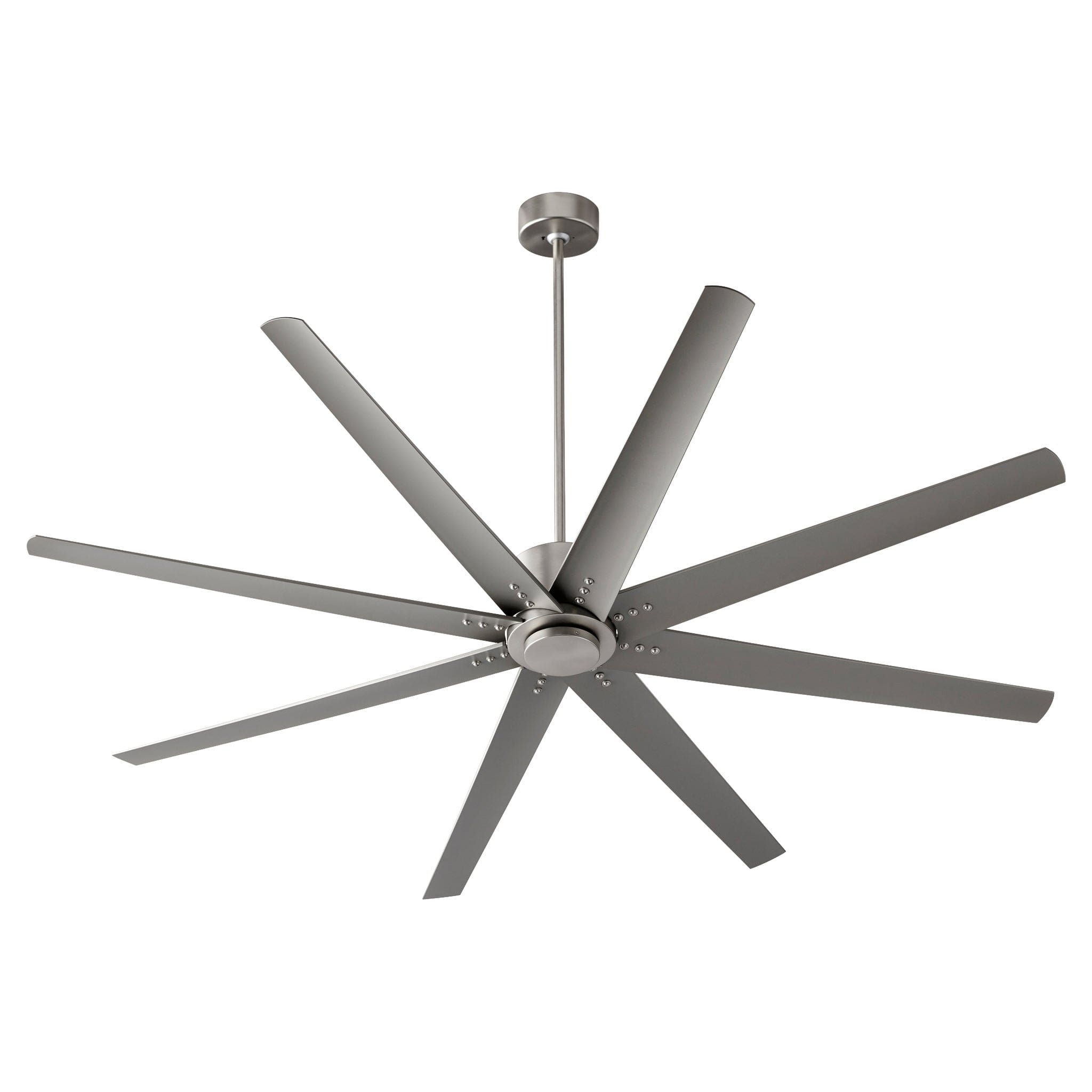 FLEET 72" Eight Blade Fan - Satin Nickel