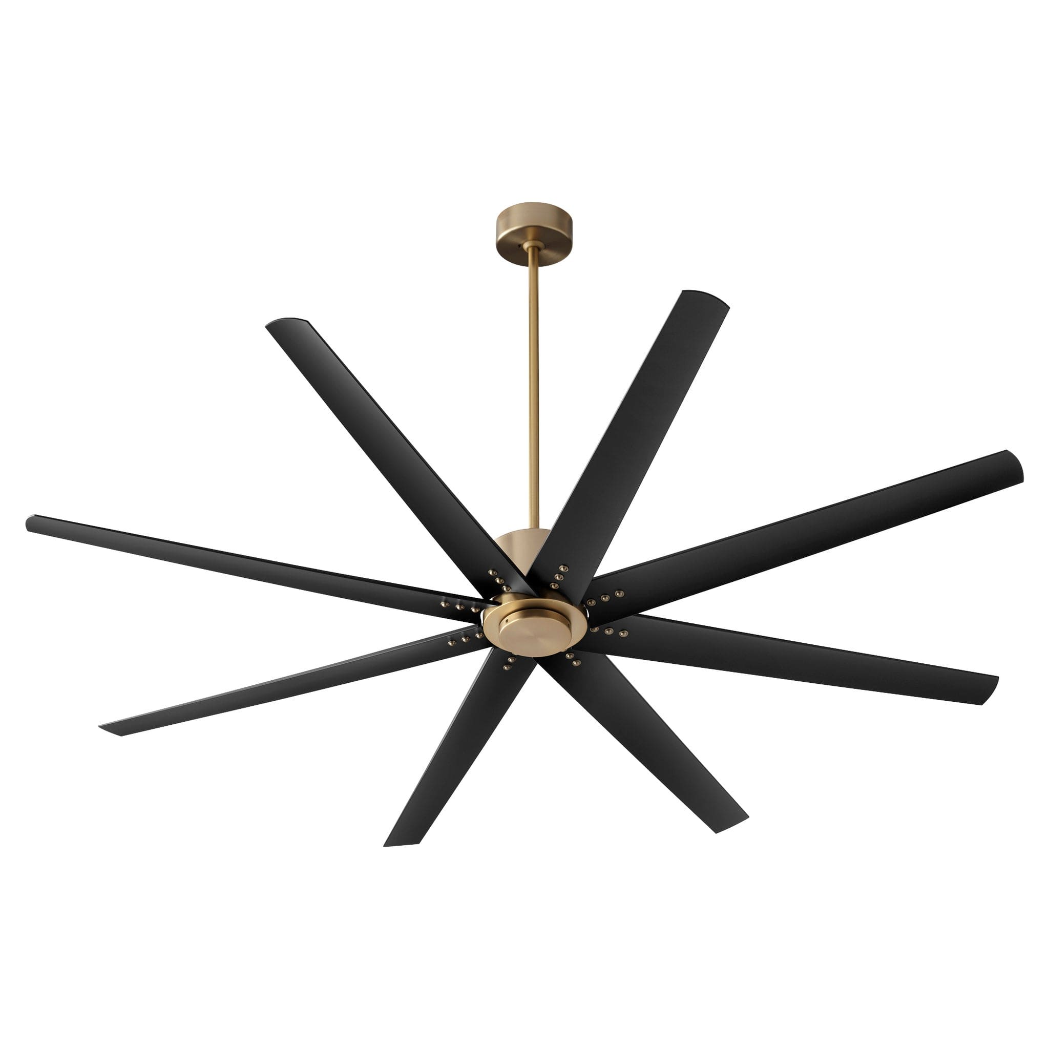 FLEET 72" Eight Blade Fan - Aged Brass