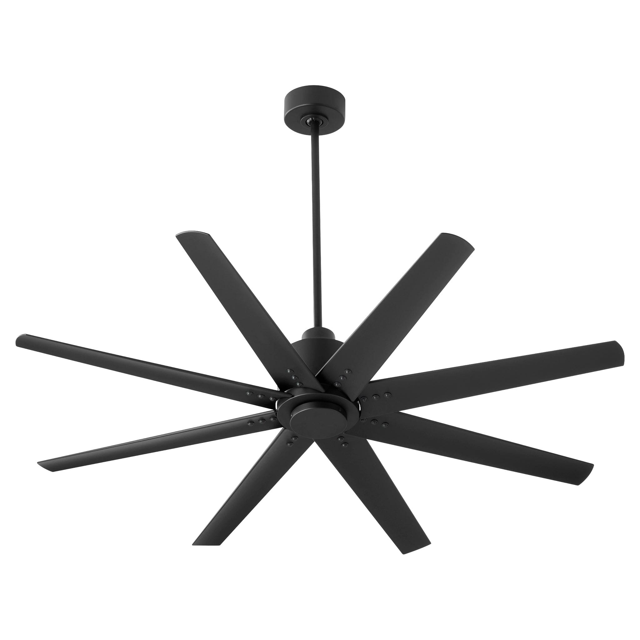 FLEET 56" Eight Blade Fan - Black & Black