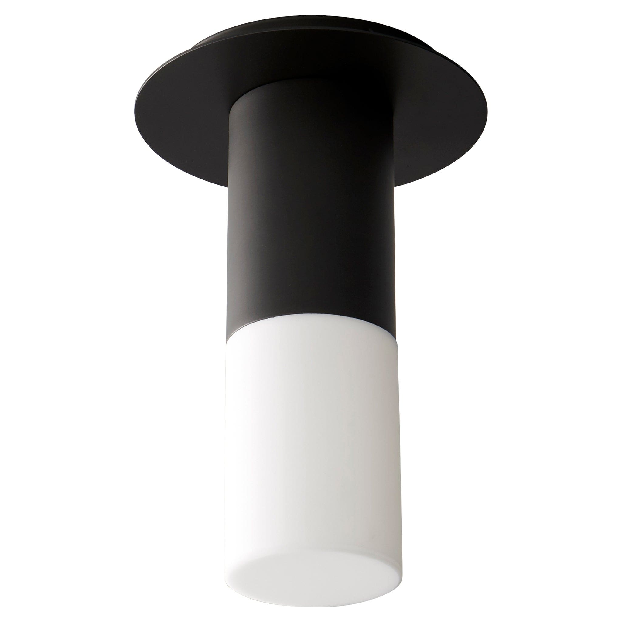 PILAR Small Glass Ceiling Mount -3000k- Black