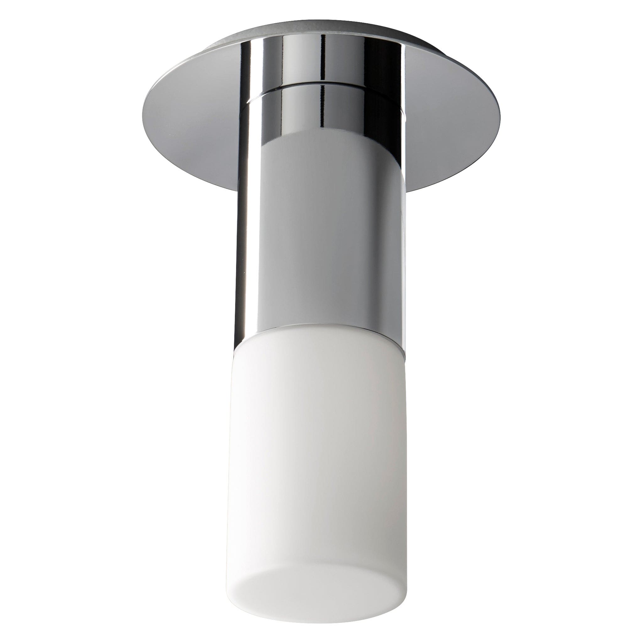 PILAR Small Glass Ceiling Mount -3000k- Polished Nickel
