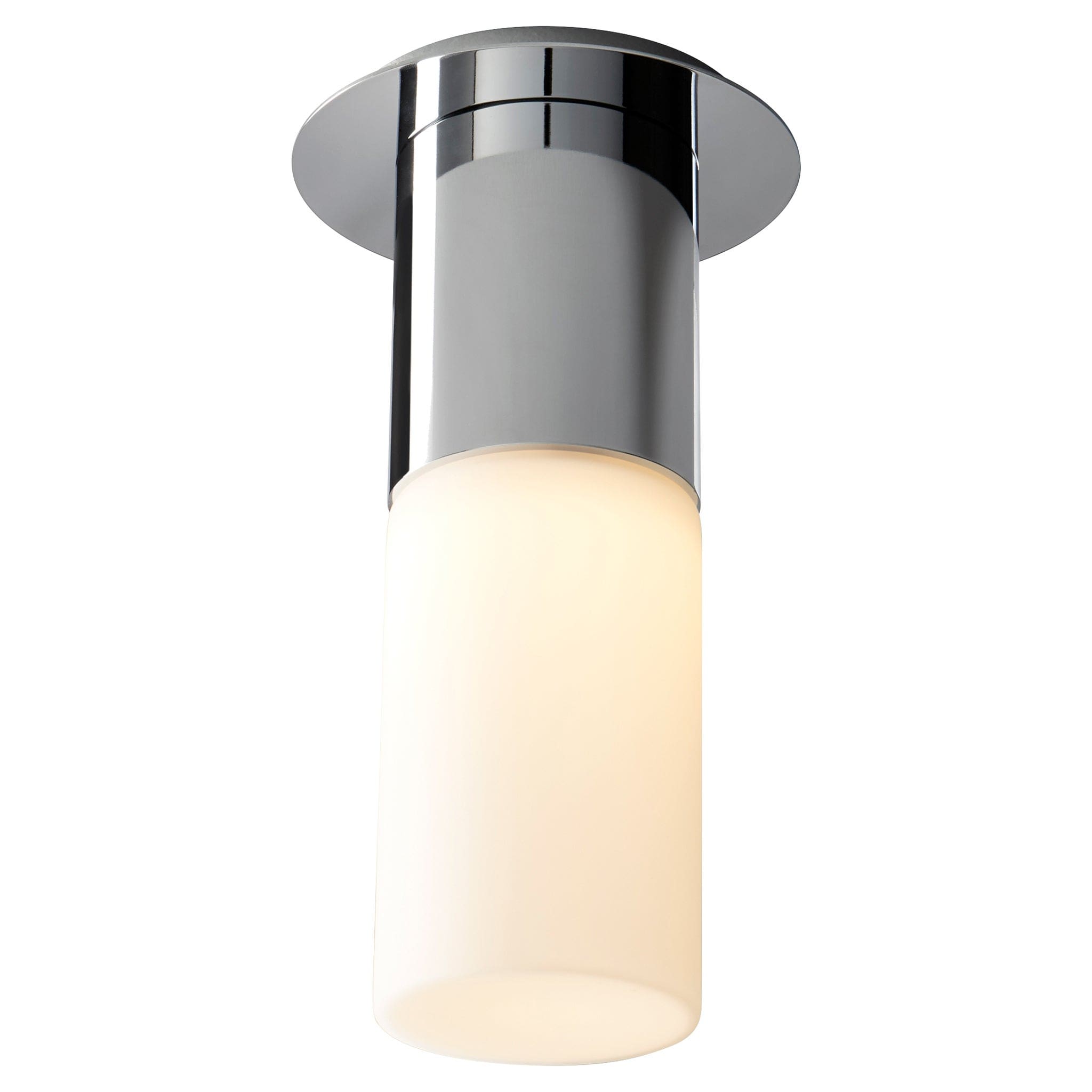 PILAR Large Glass Ceiling Mount -3000k- Polished Nickel