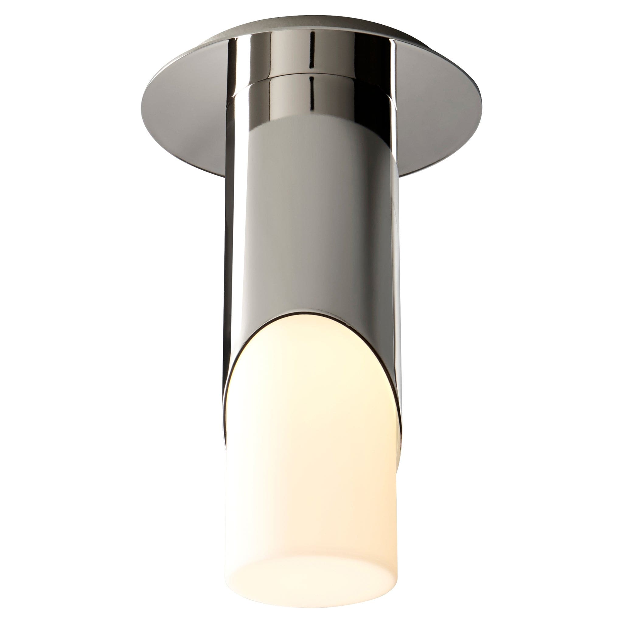 ELLIPSE Small Acrylic Ceiling Mount -3000k- Polished Nickel