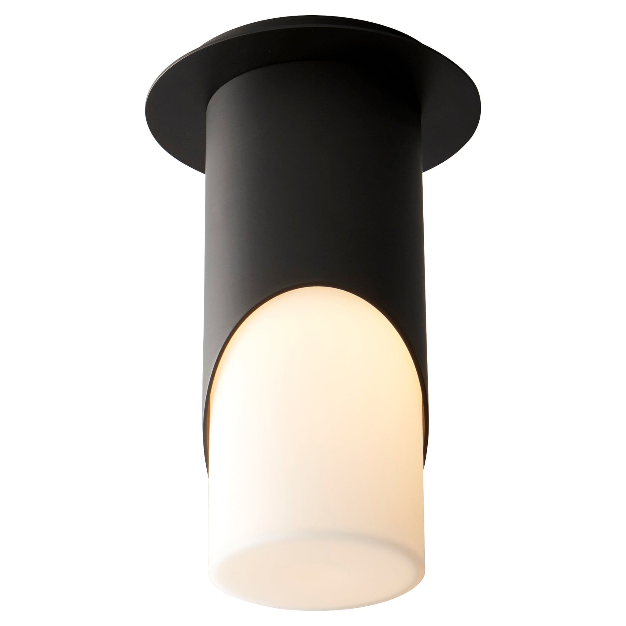ELLIPSE Large Glass Ceiling Mount -3000k- Black