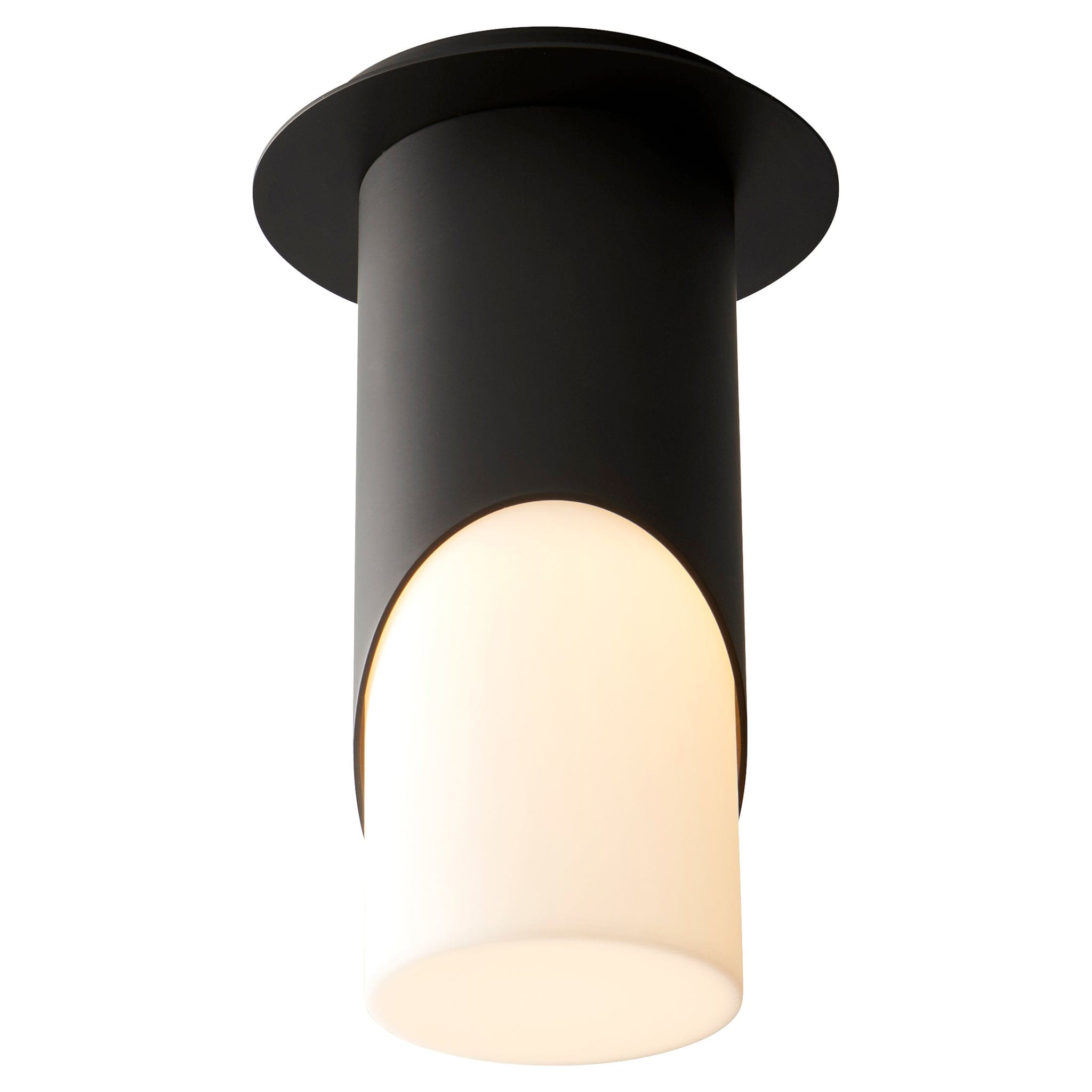 ELLIPSE Large Acrylic Ceiling Mount -3000k- Black