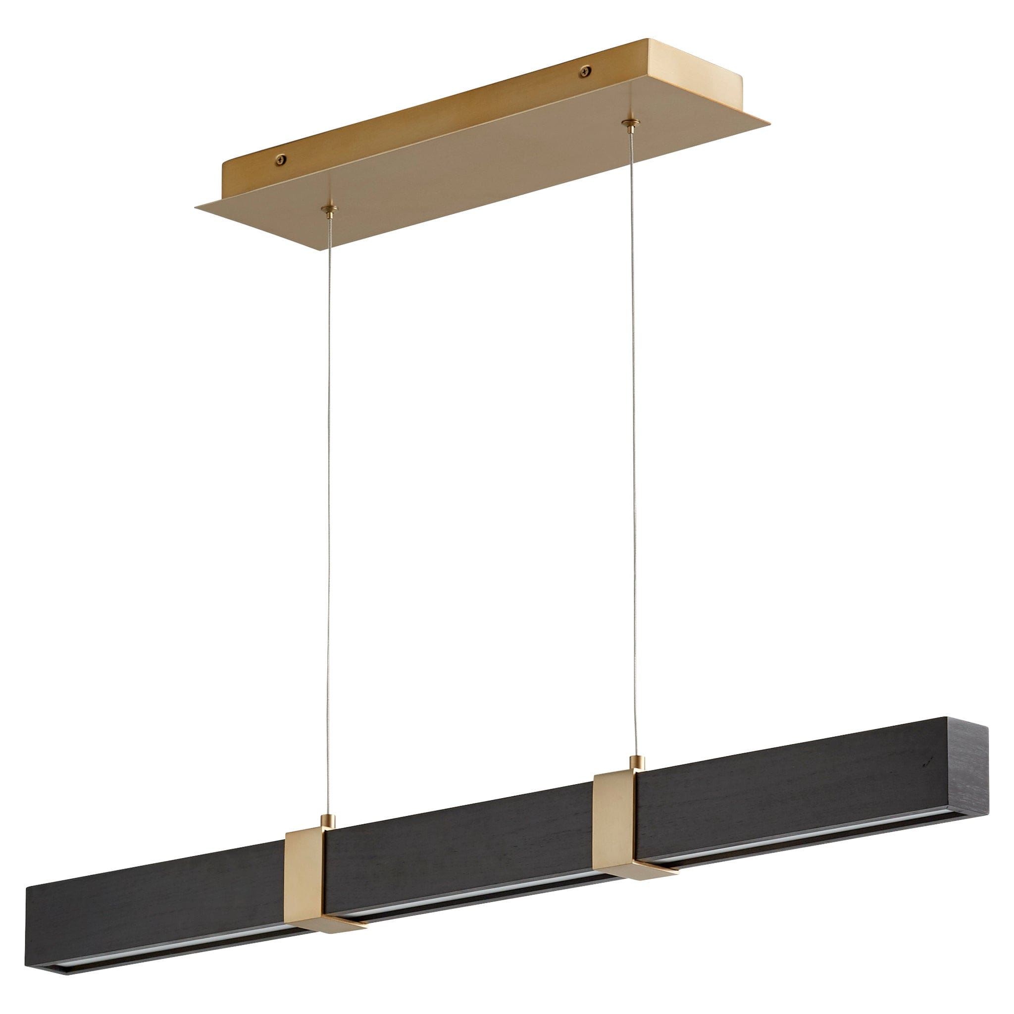 DECCA 36" -3000k- Black Oak/Aged Brass