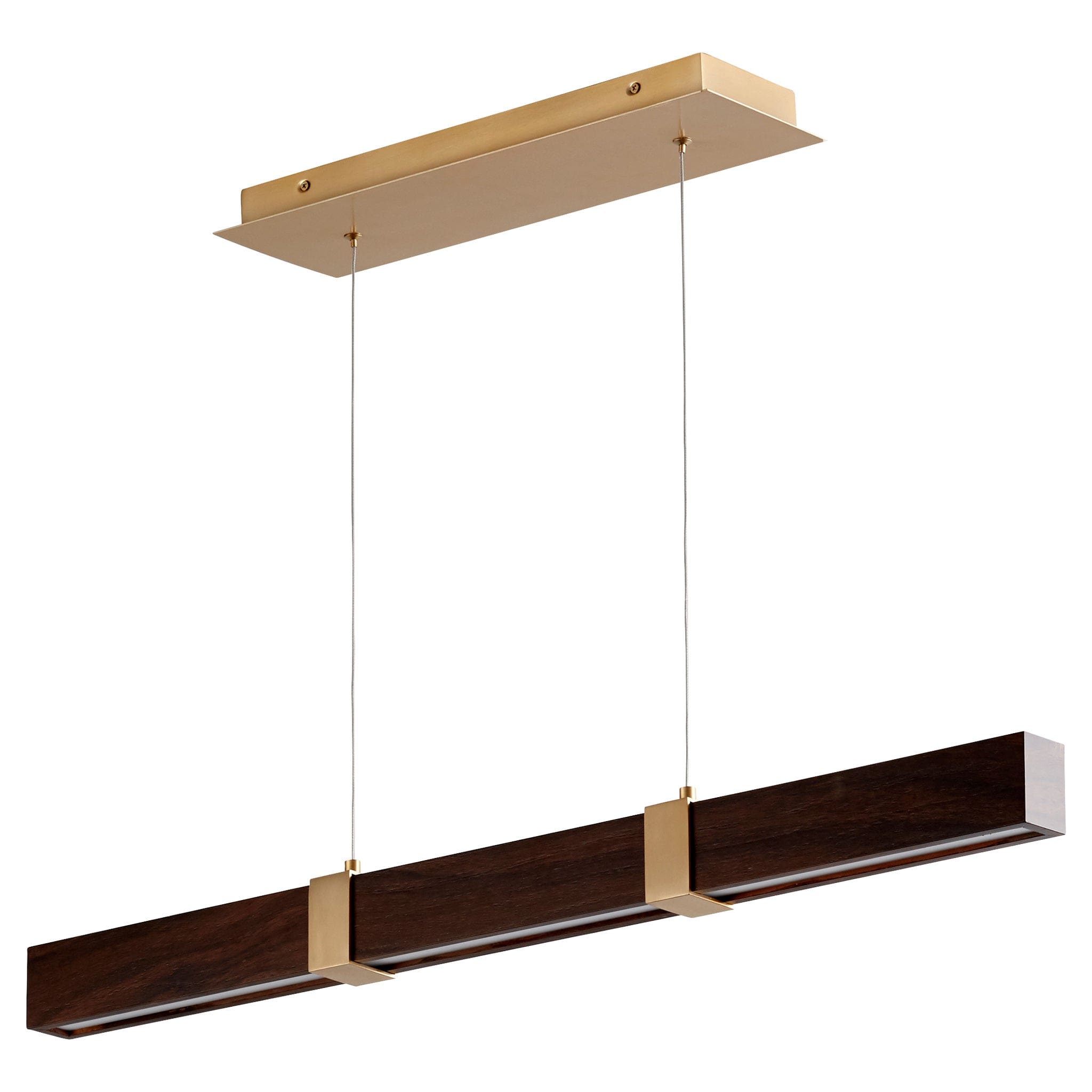 DECCA 36" -3000k- Walnut / Aged Brass