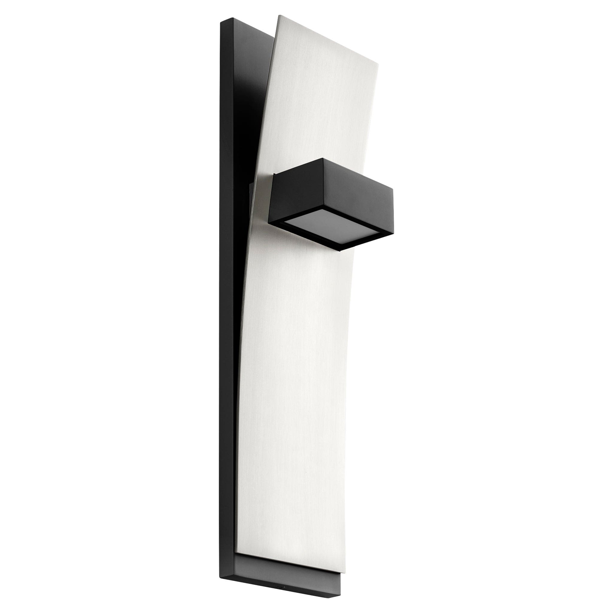 DARIO Wall Sconce -3000k- Black/Satin Nickel