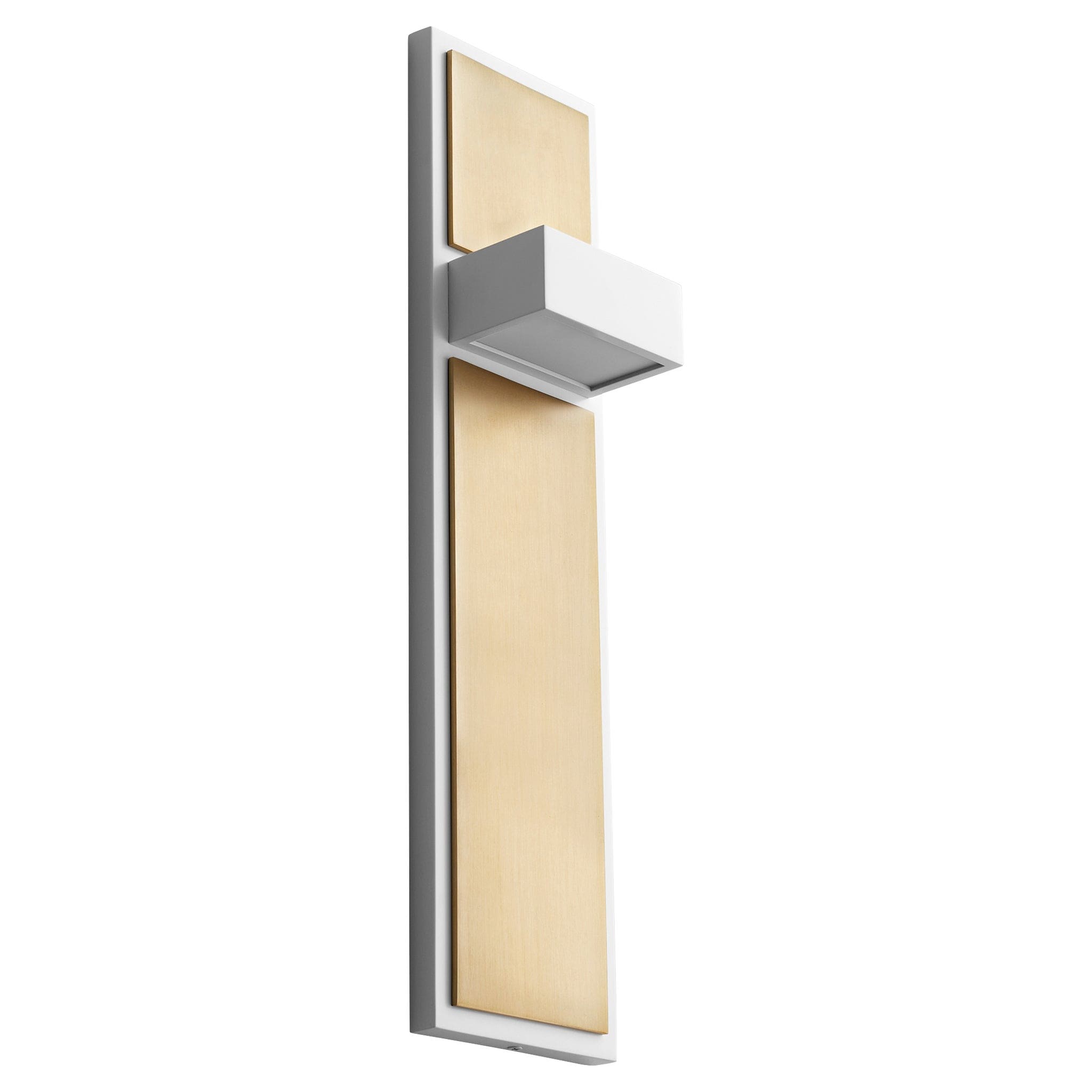 GUAPO Wall Sconce -3000k- White/Aged Brass