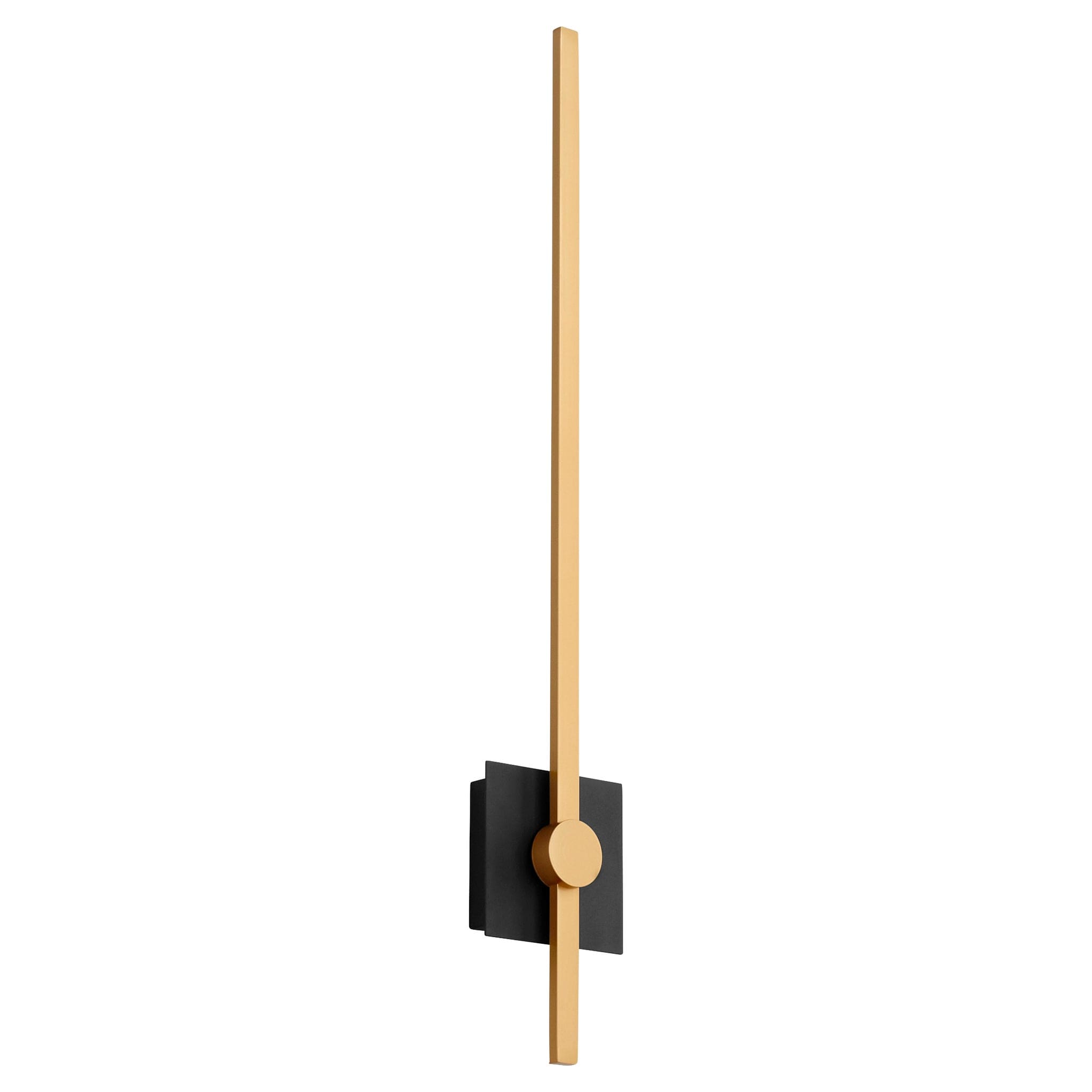 ZORA 32" Wall Sconce -3000k- Black/Industrial Brass