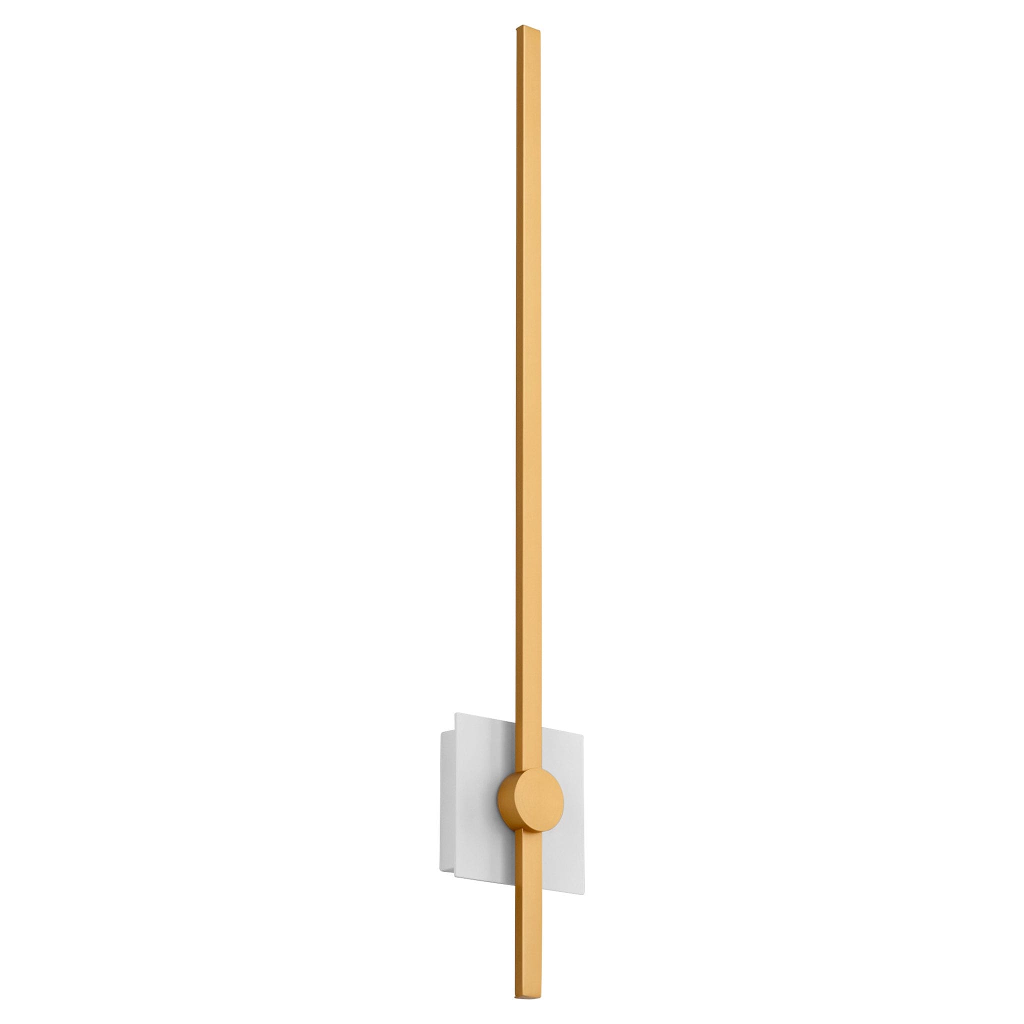ZORA 32" Wall Sconce -3000k- White/Industrial Brass