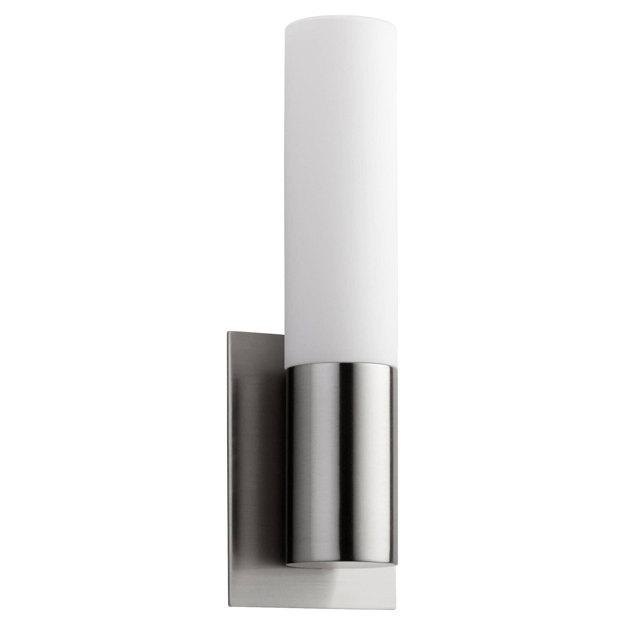 MAGNETA Glass Wall Sconce -3000k- Satin Nickel