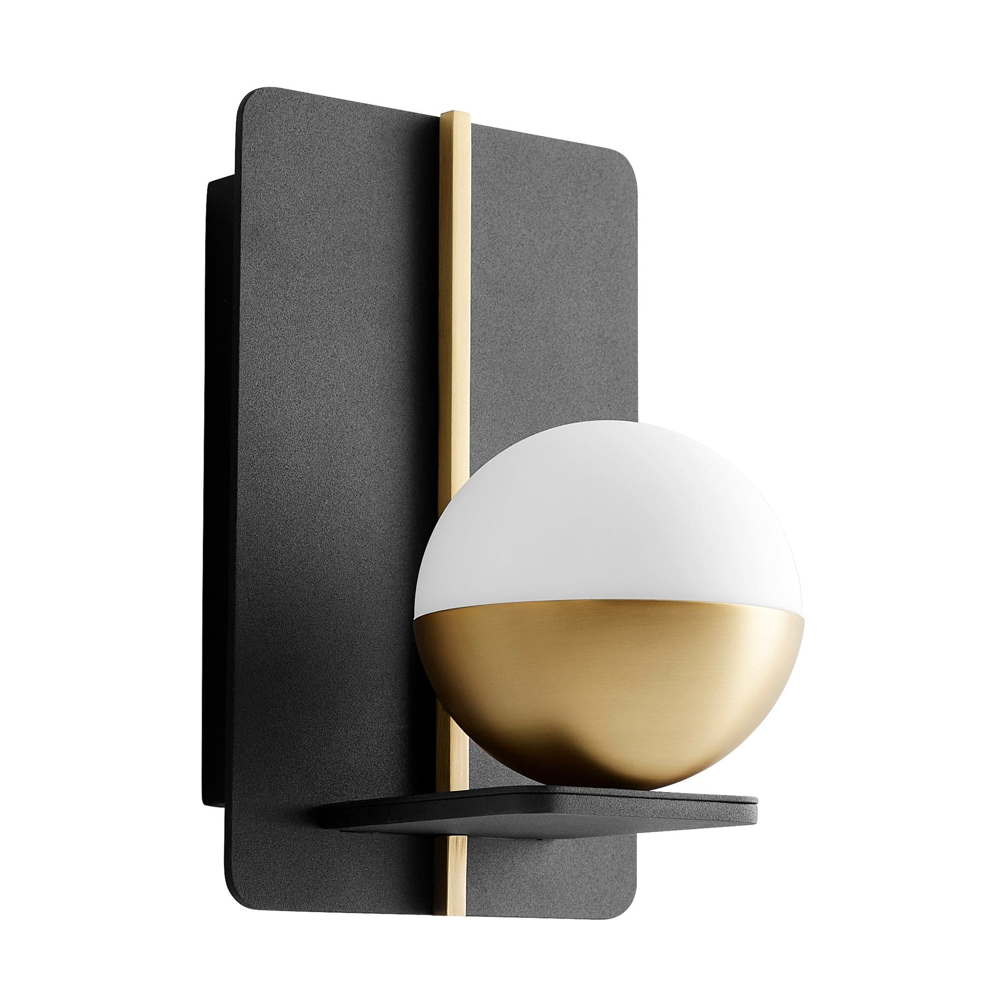 IOTA Wall Sconce -3000k- Black/Aged Brass