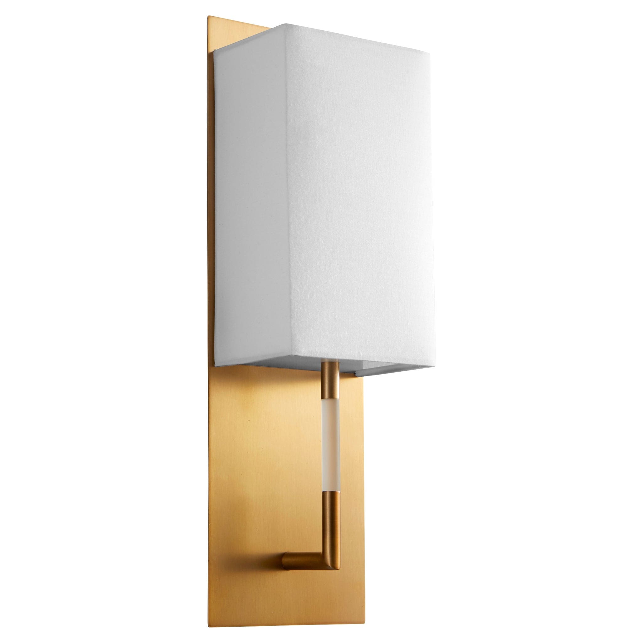 EPOCH Fabric Wall Sconce -3000k- Aged Brass