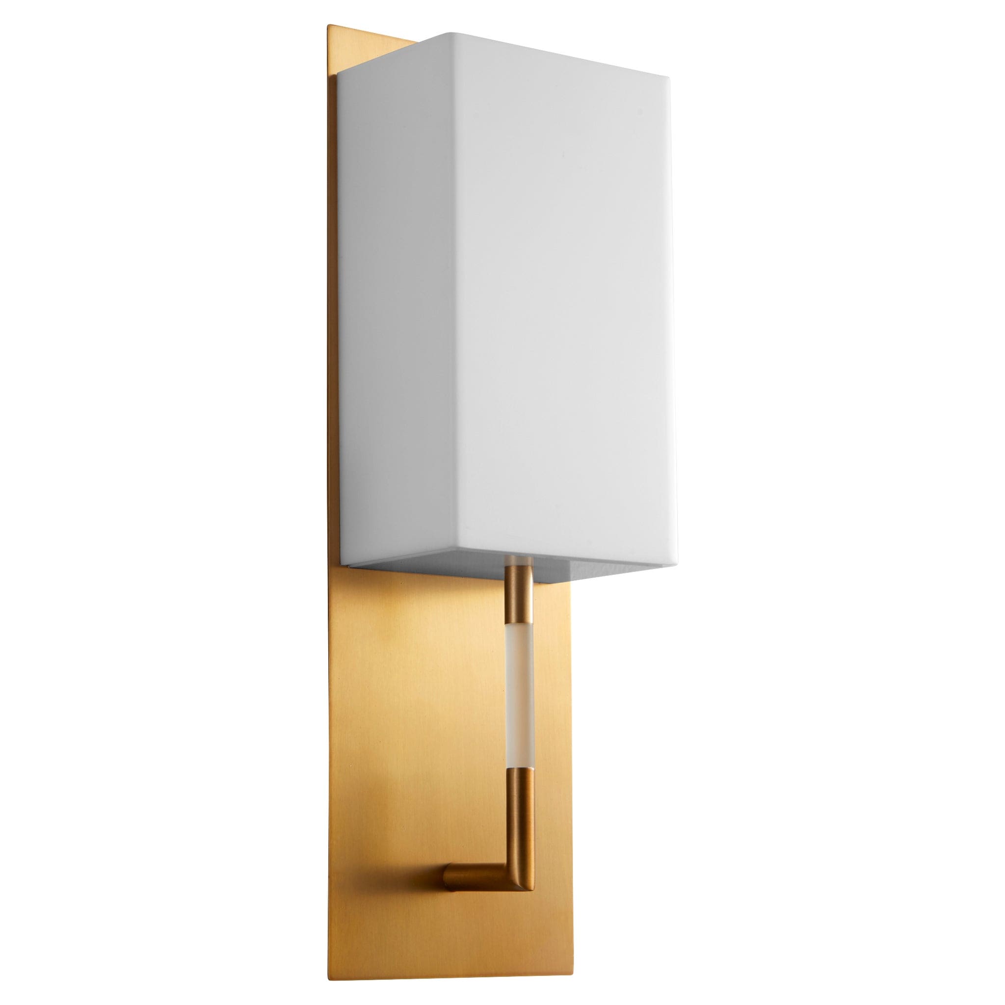 EPOCH Acrylic Wall Sconce -3000k- Aged Brass
