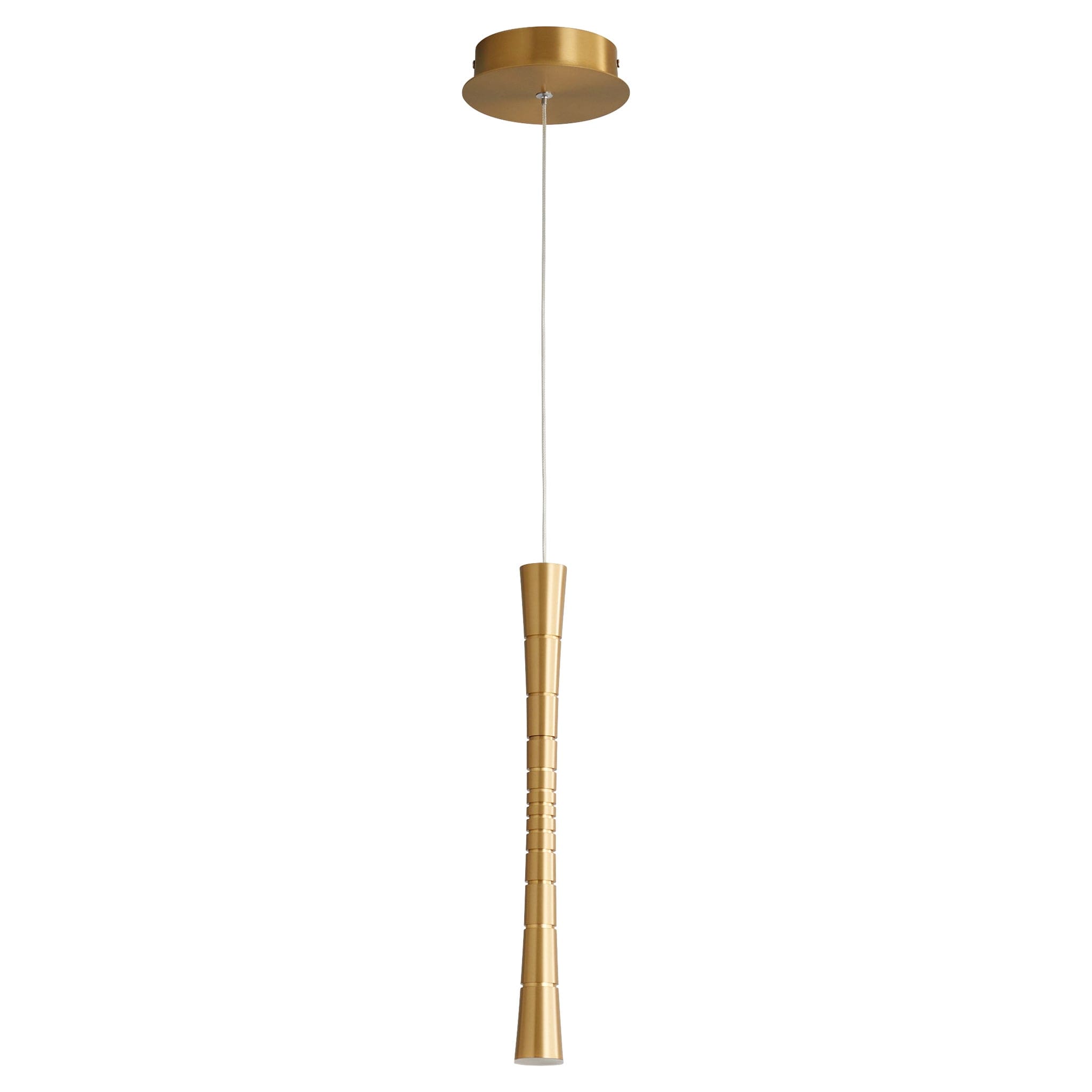 SABRE One Light CCT LED Pendant - Aged Brass