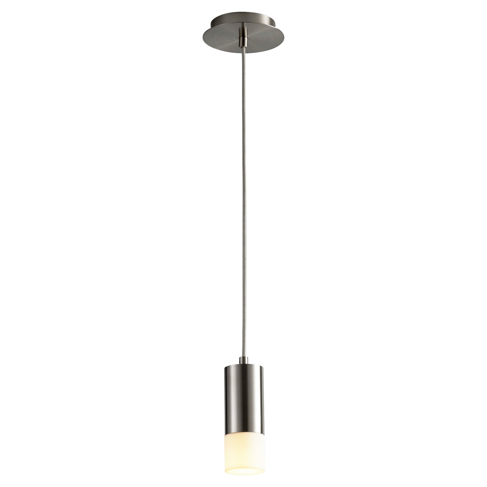 MAGNETA Small Acrylic Pendant -3000k- Satin Nickel