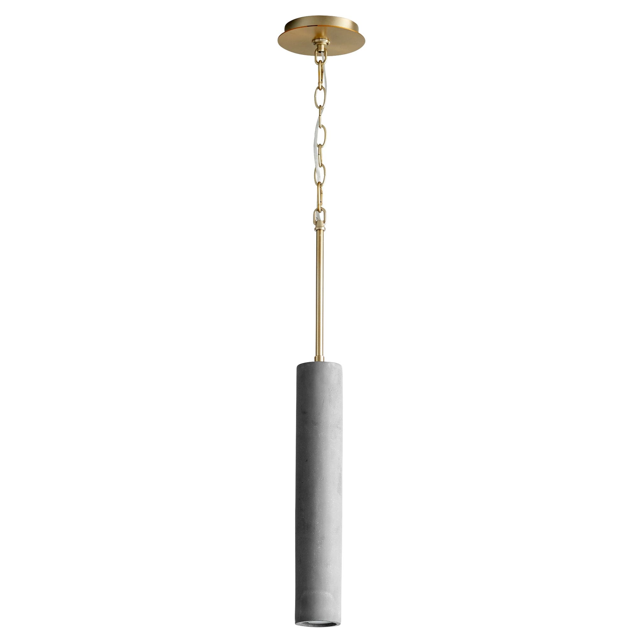 TOTEM 2.75" Pendant -3000k- Dark Gray/Aged Brass