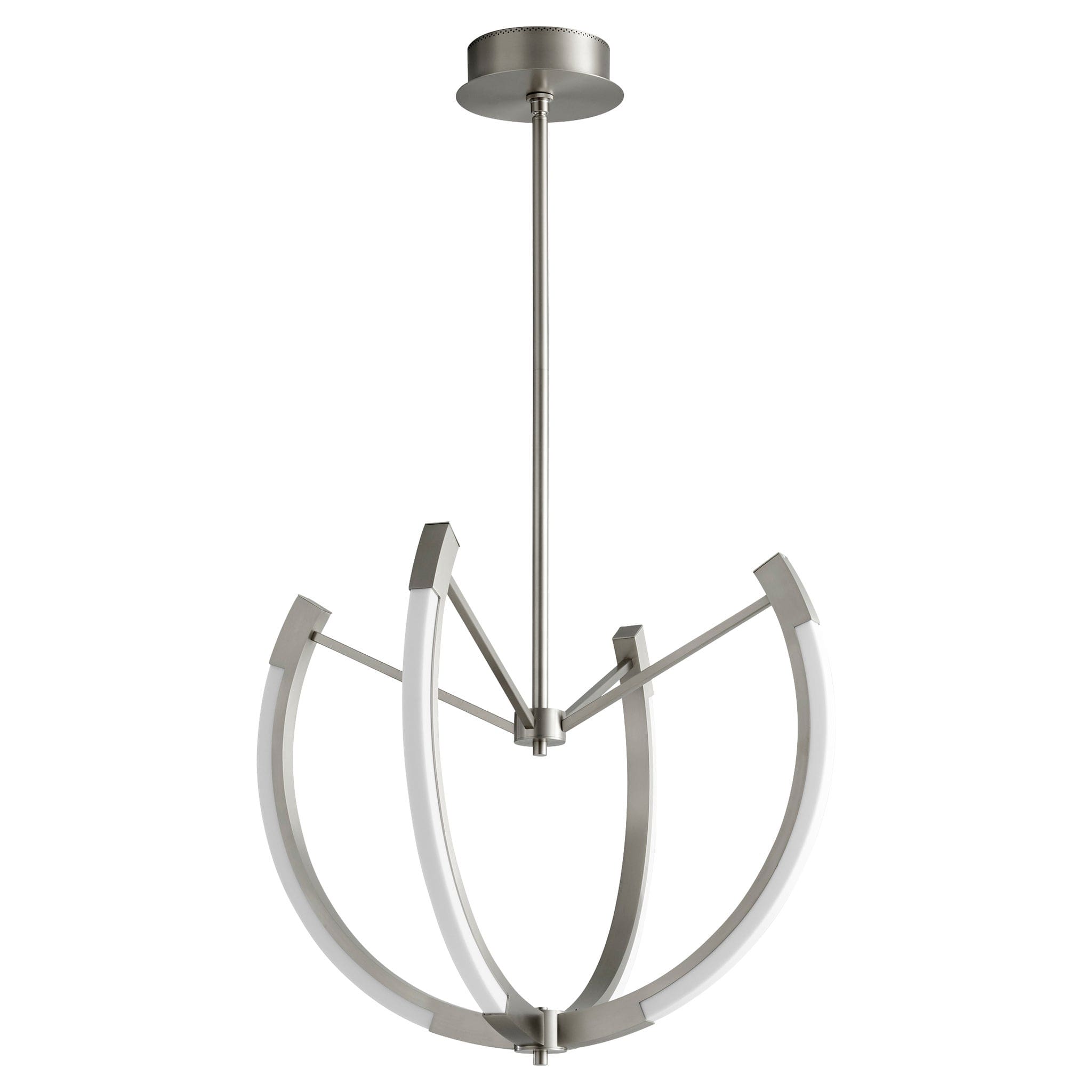 UTOPIA 28" LED Chandelier -3000k- Satin Nickel