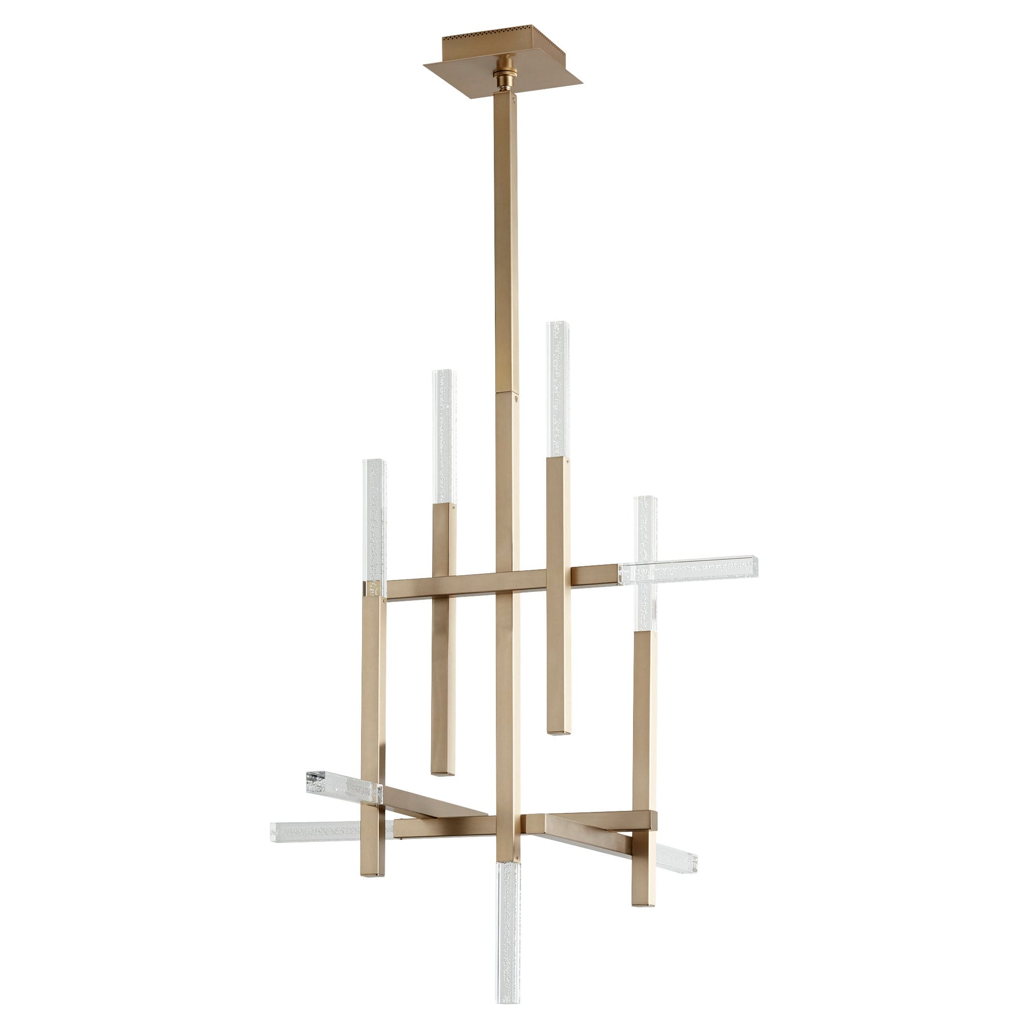 ATLANTIS Nine Light Chandelier -3000k- Aged Brass