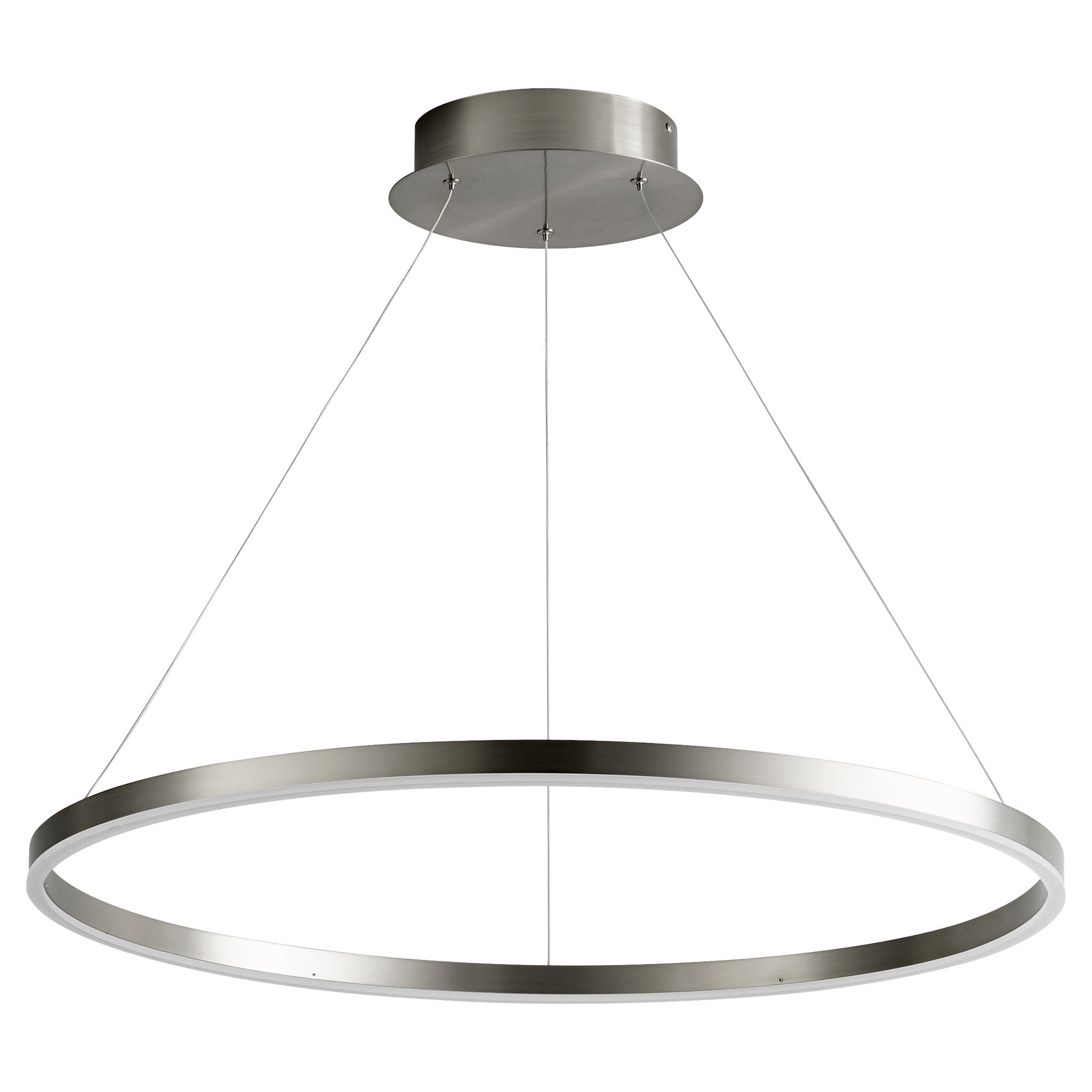 CIRCULO 32" Pendant -3000k- Satin Nickel