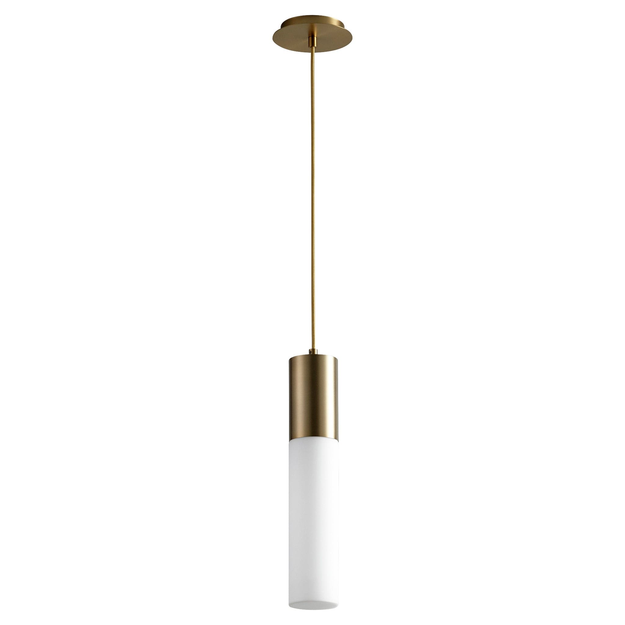 MAGNUM Glass Pendant -3000k- Aged Brass