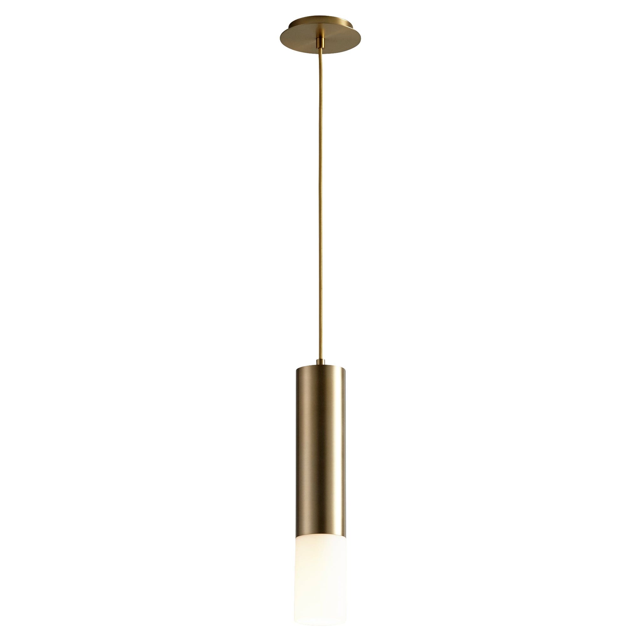 OPUS Glass Pendant -3000k- Aged Brass
