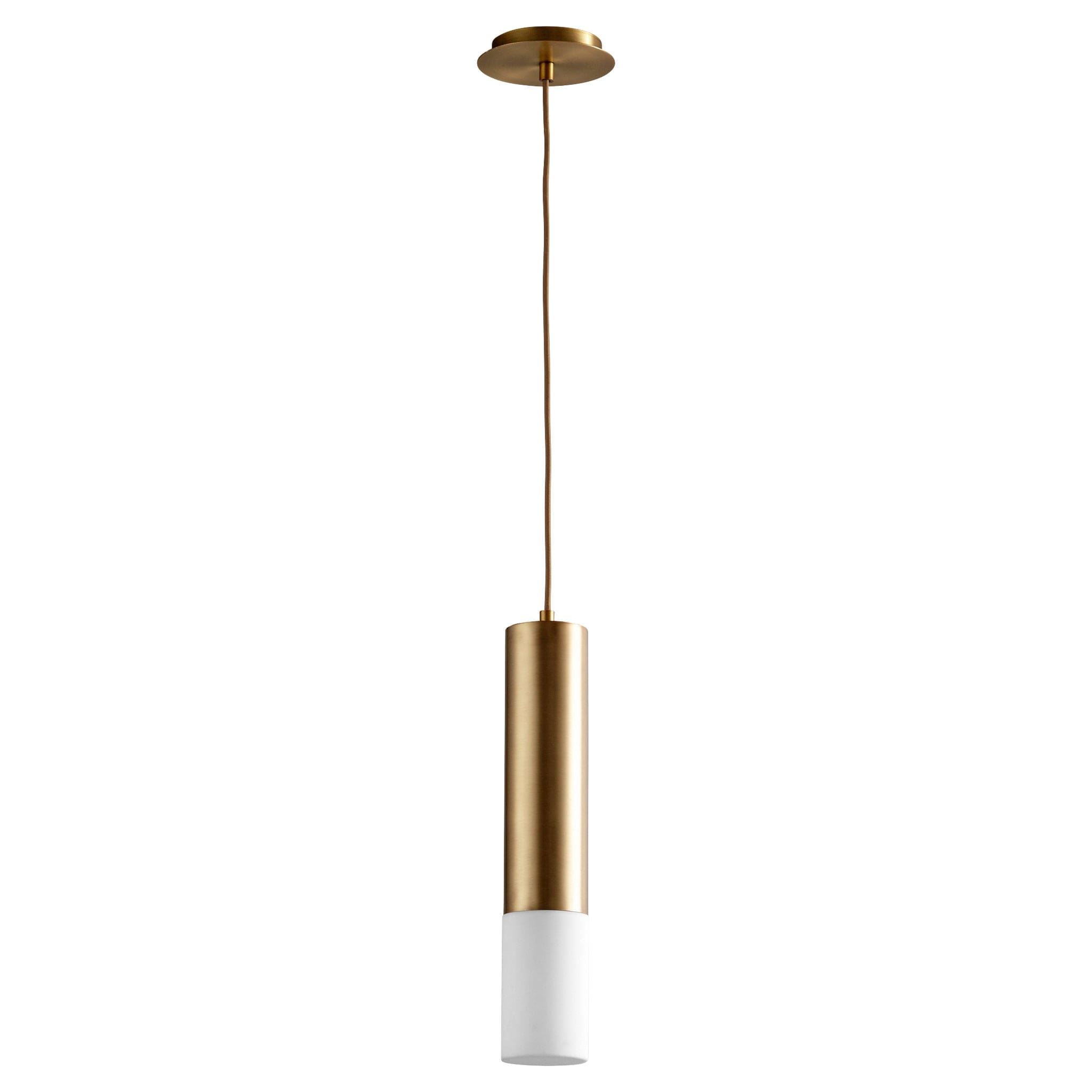 OPUS Acrylic Pendant -3000k- Aged Brass