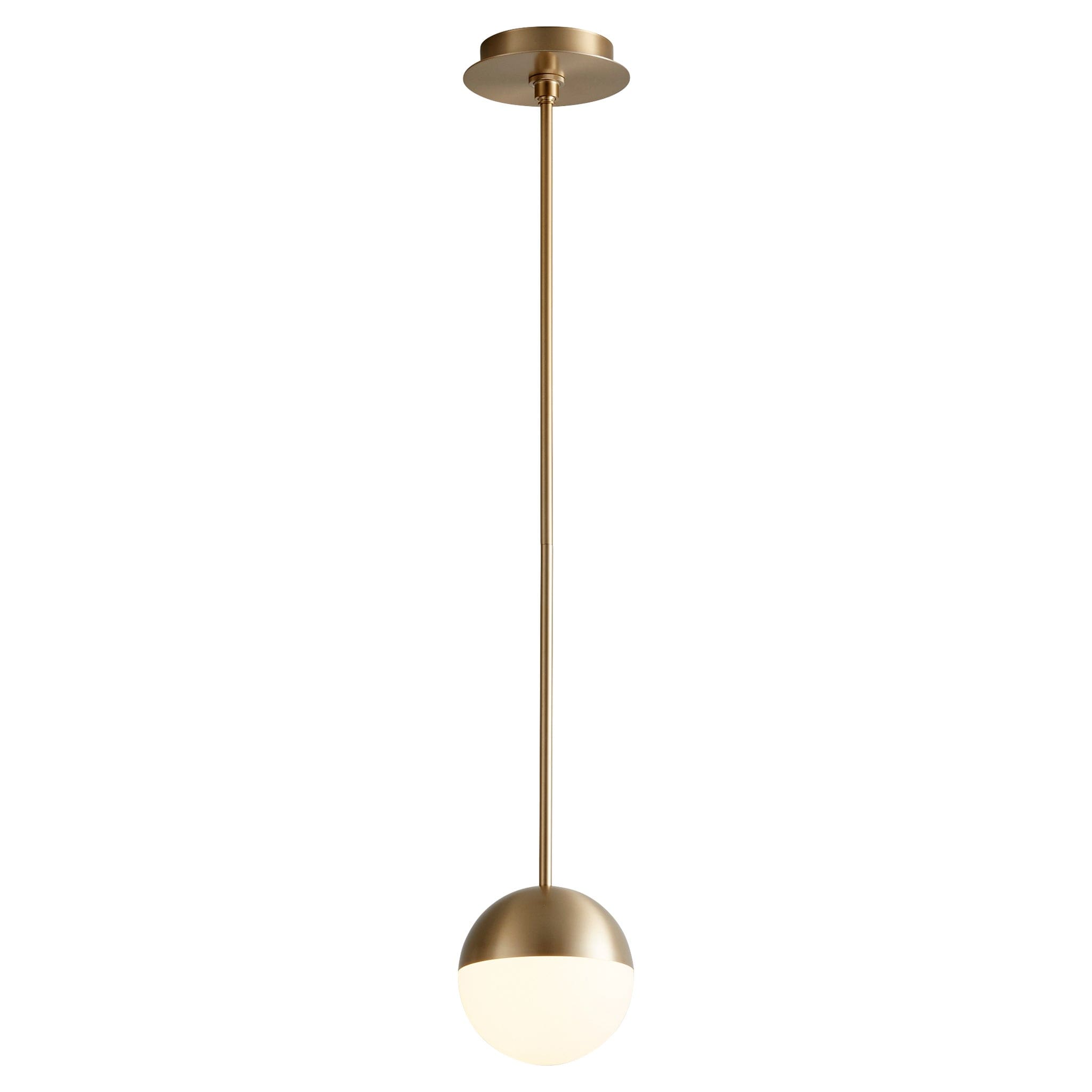 MONDO 6"  Pendant -3000k- Aged Brass