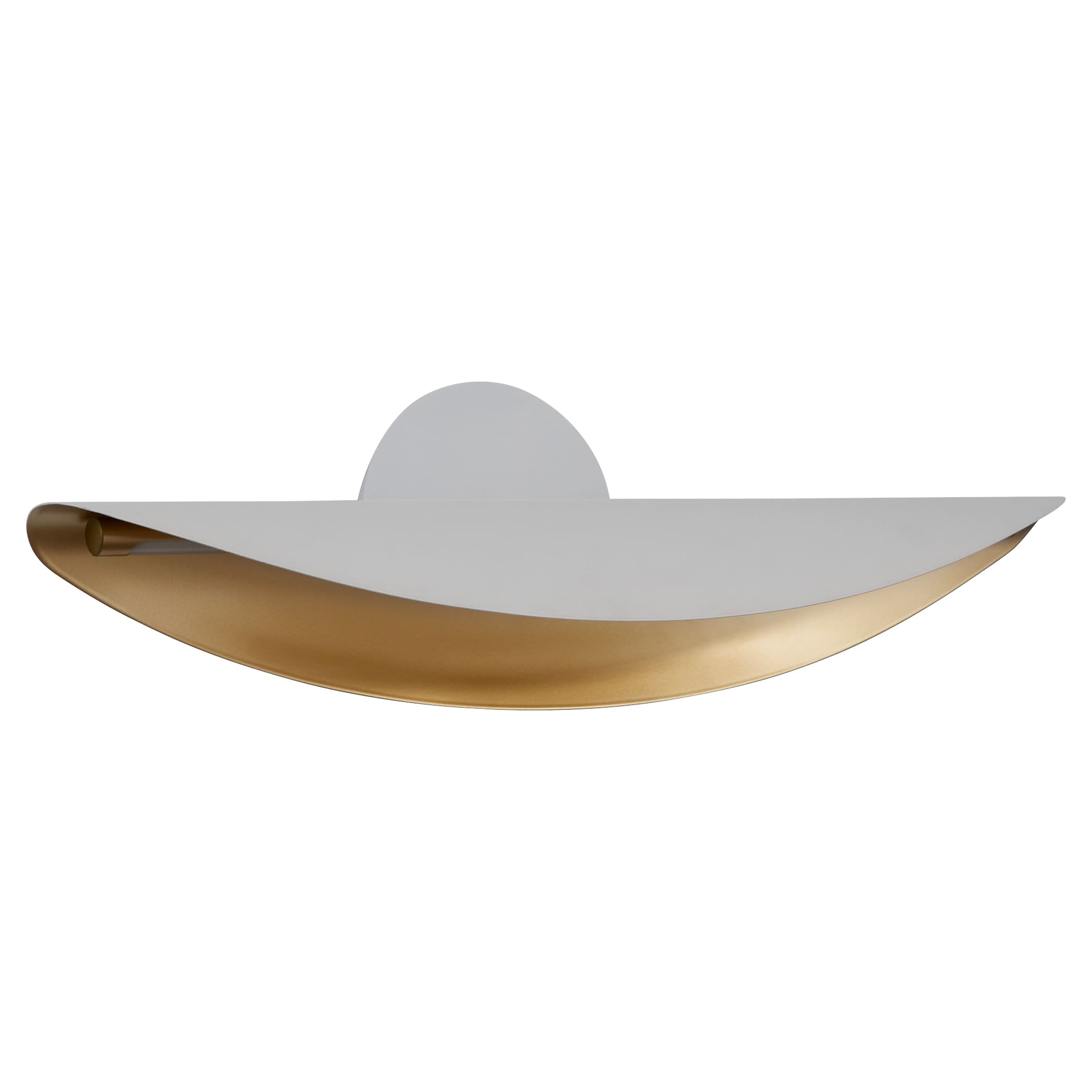 PIVOT CCT Sconce - White/Aged Brass