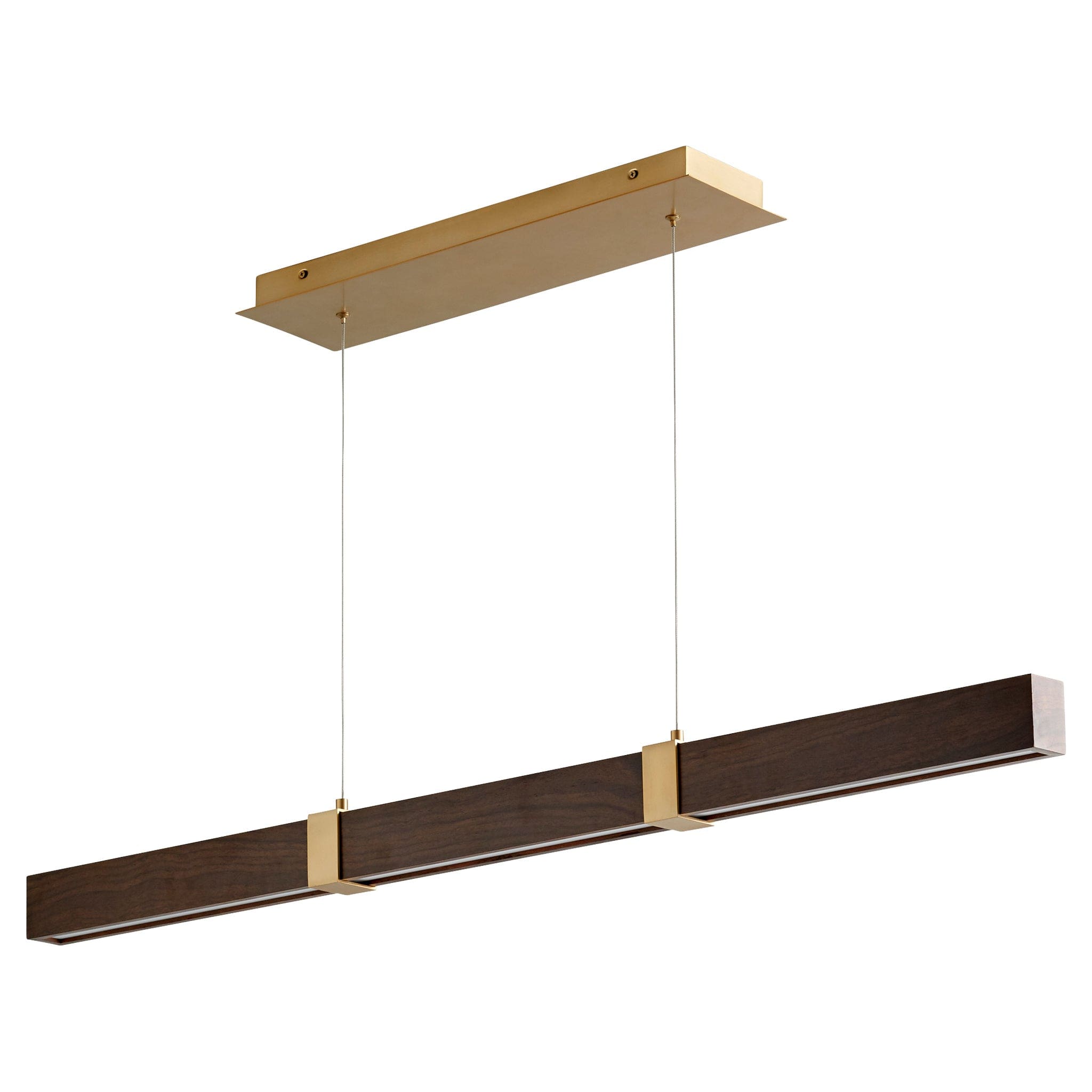 DECCA 48" -3000k- Walnut / Aged Brass