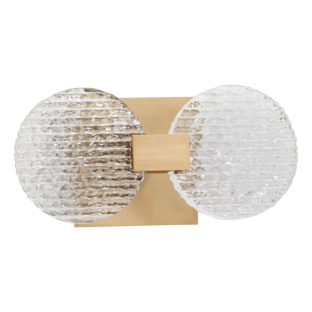 AXIOM Two Light CCT Wall Mount - Aged Brass