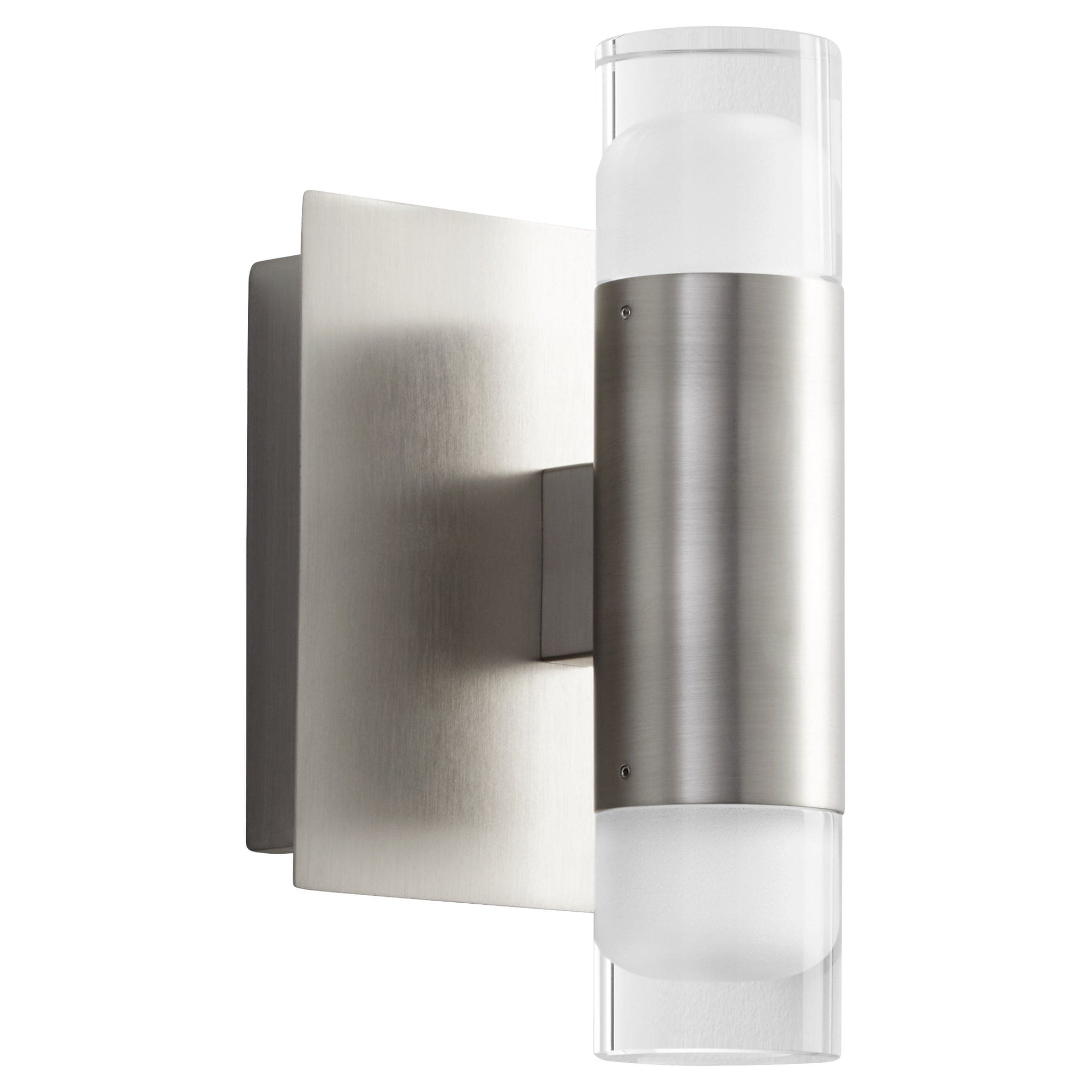 ALARUM Two Light LED Wall Mount - Satin Nickel