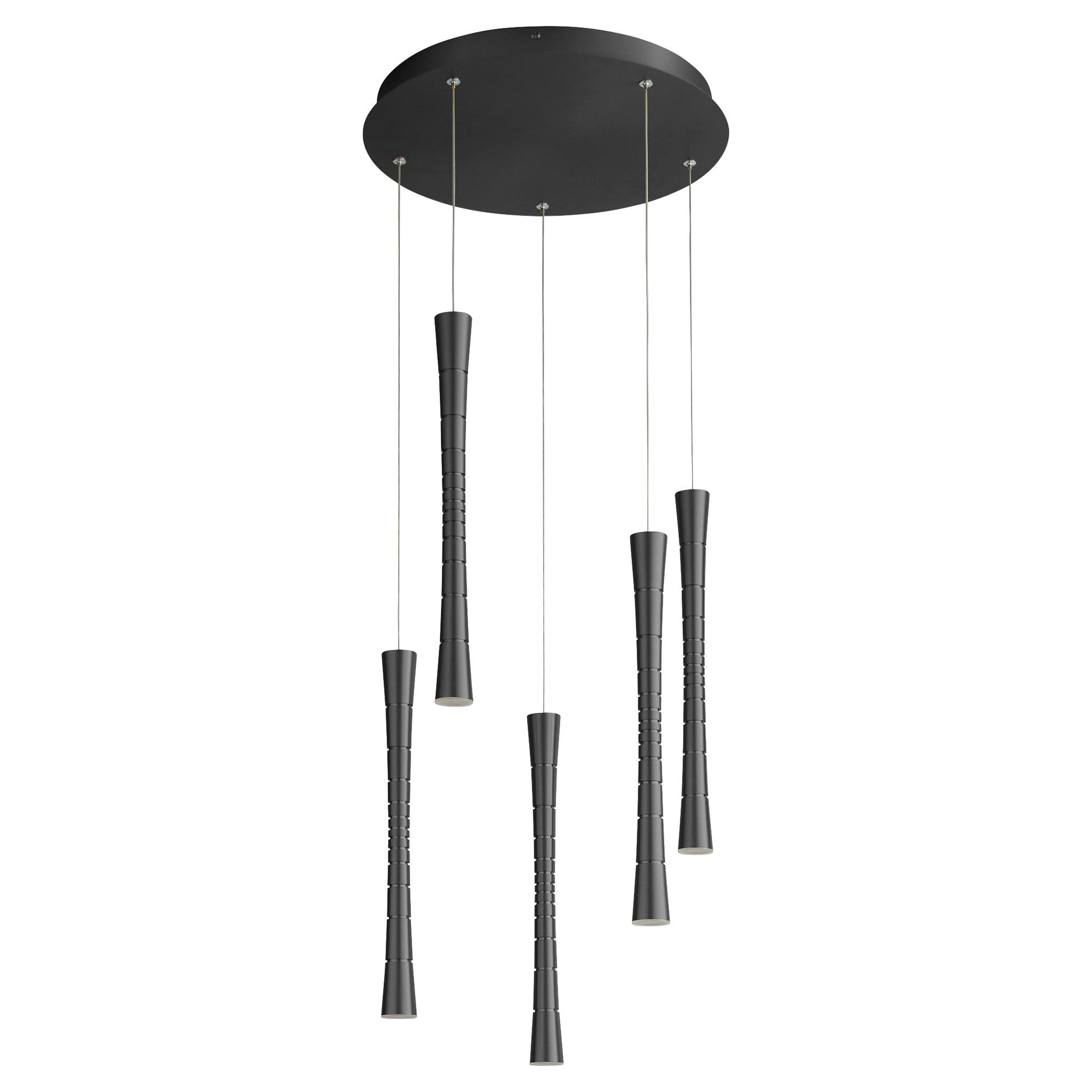 SABRE Five Light CCT LED Pendant - Black