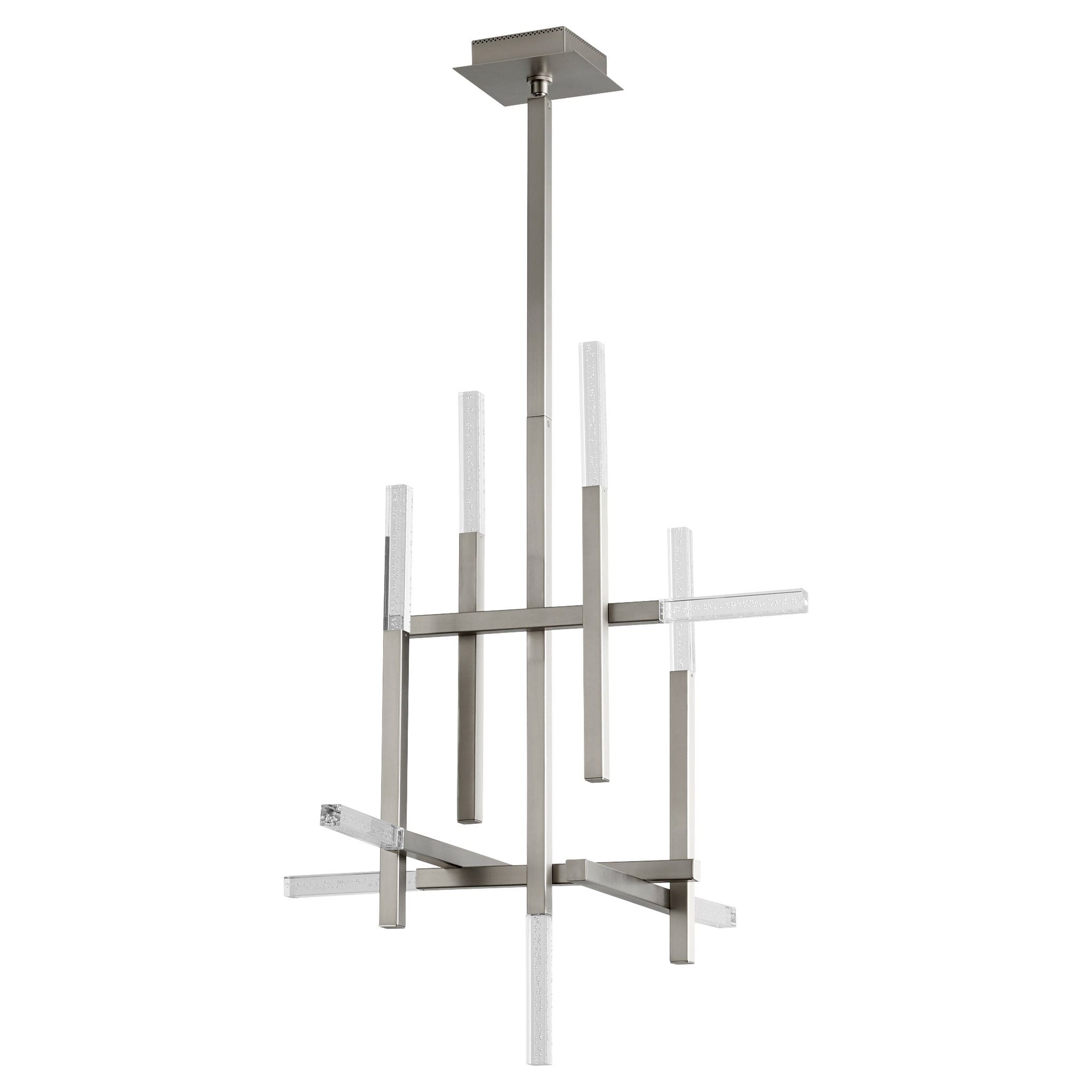 ATLANTIS Nine Light Chandelier -3000k- Satin Nickel