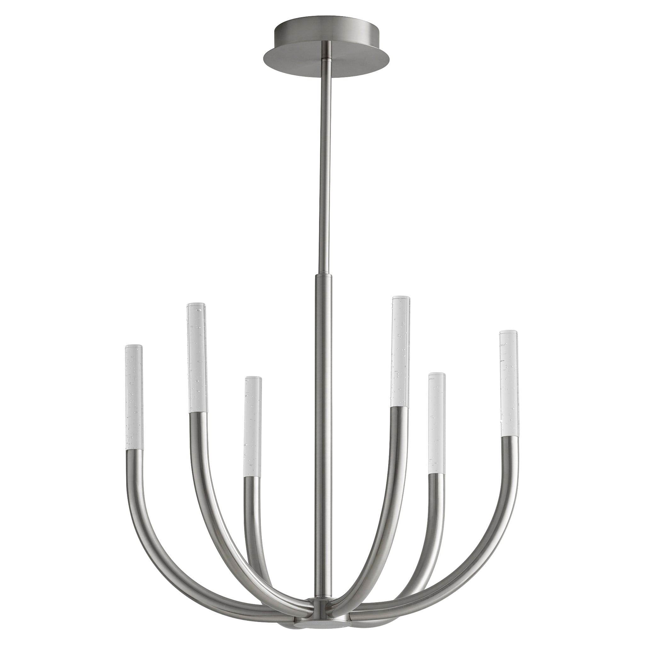 PRESTO! Six Light Chandelier -3000k- Satin Nickel