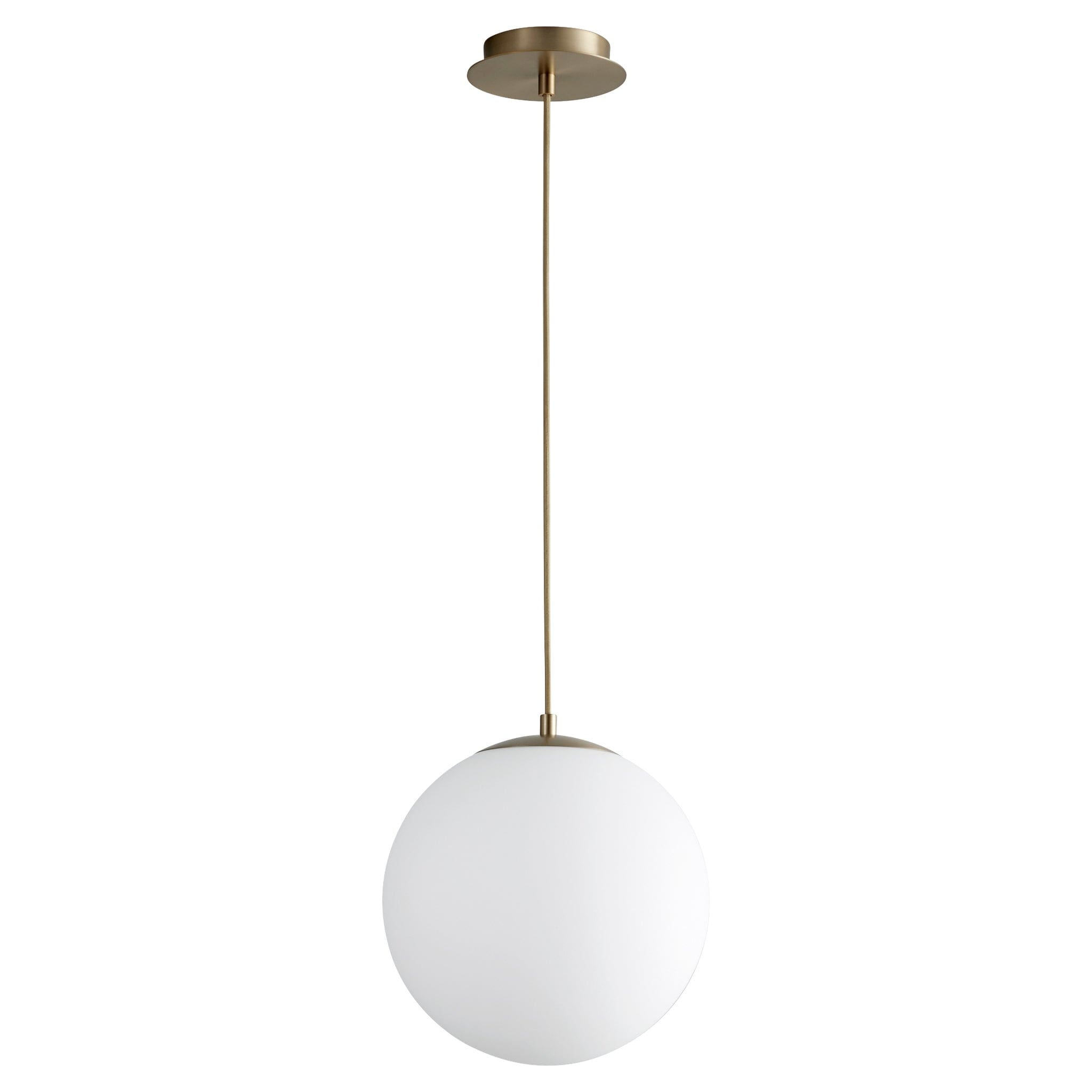 LUNA 12" Pendant -3000k- Aged Brass