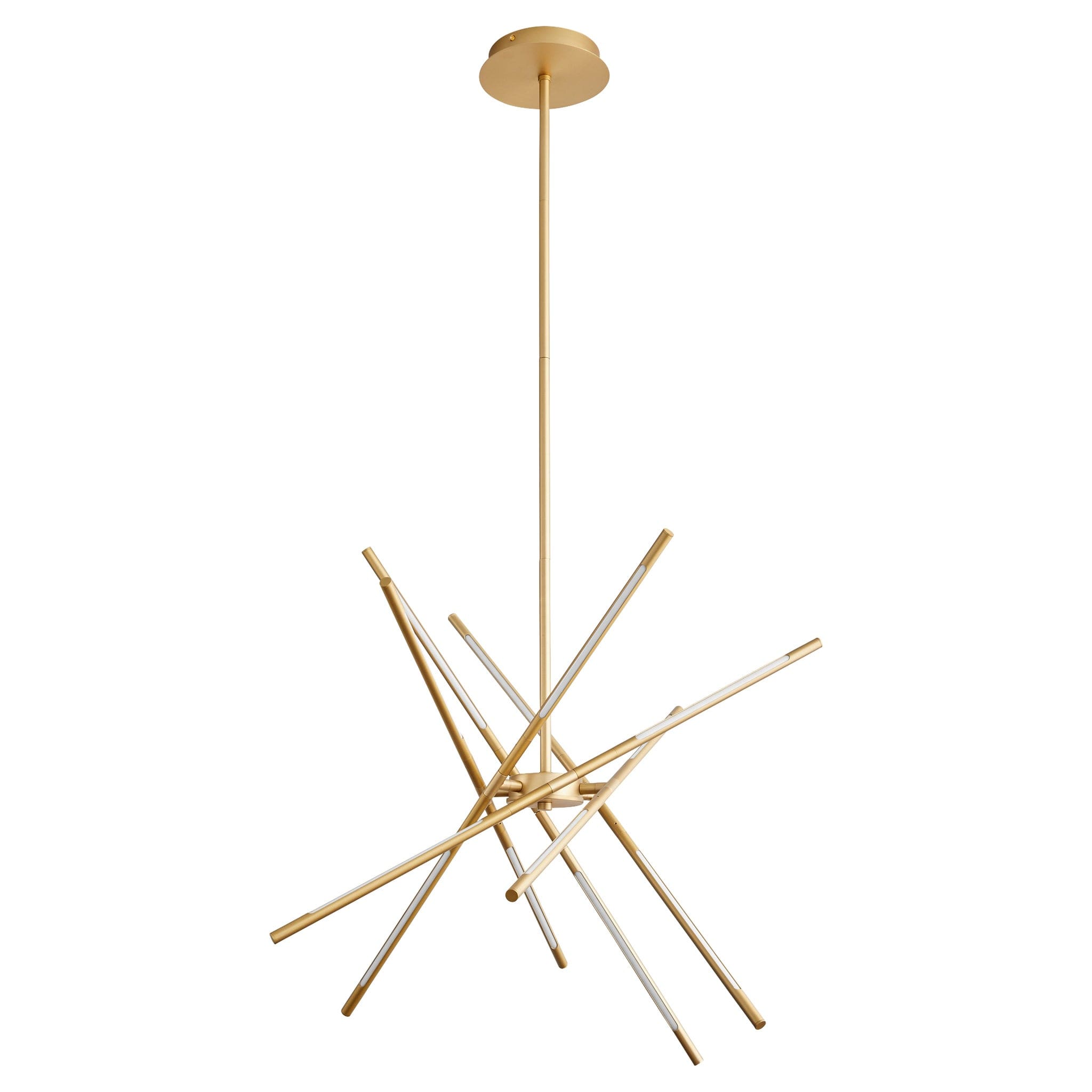 PALILLOS Twelve Light CCT Pendant - Aged Brass