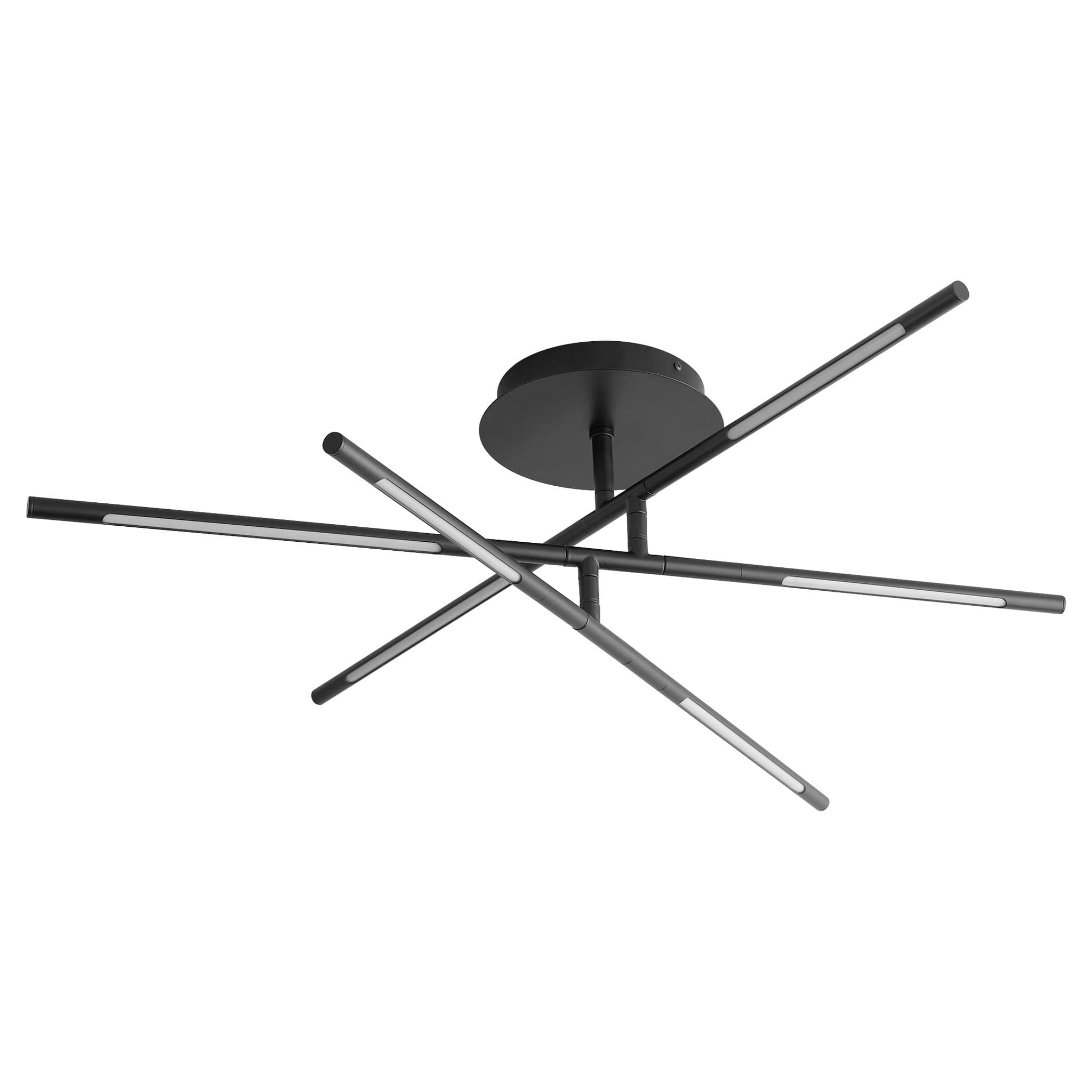 PALILLOS Six Light CCT Ceiling Mount - Black