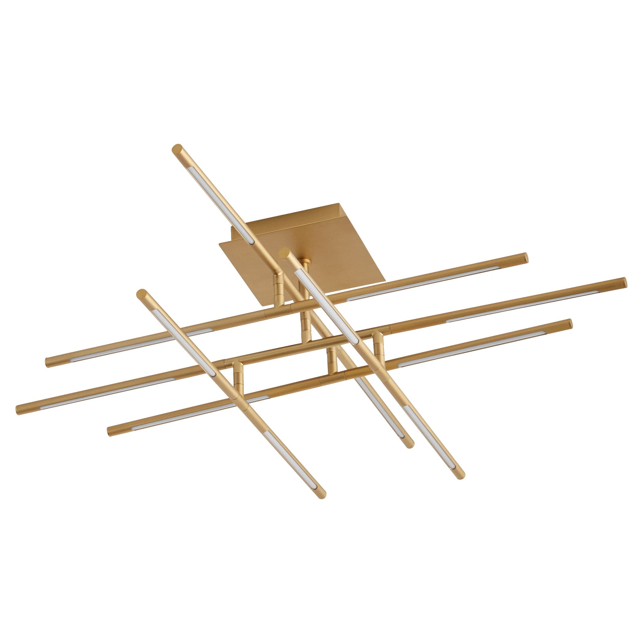 PALILLOS Twelve Light CCT Ceiling Mount - Aged Brass