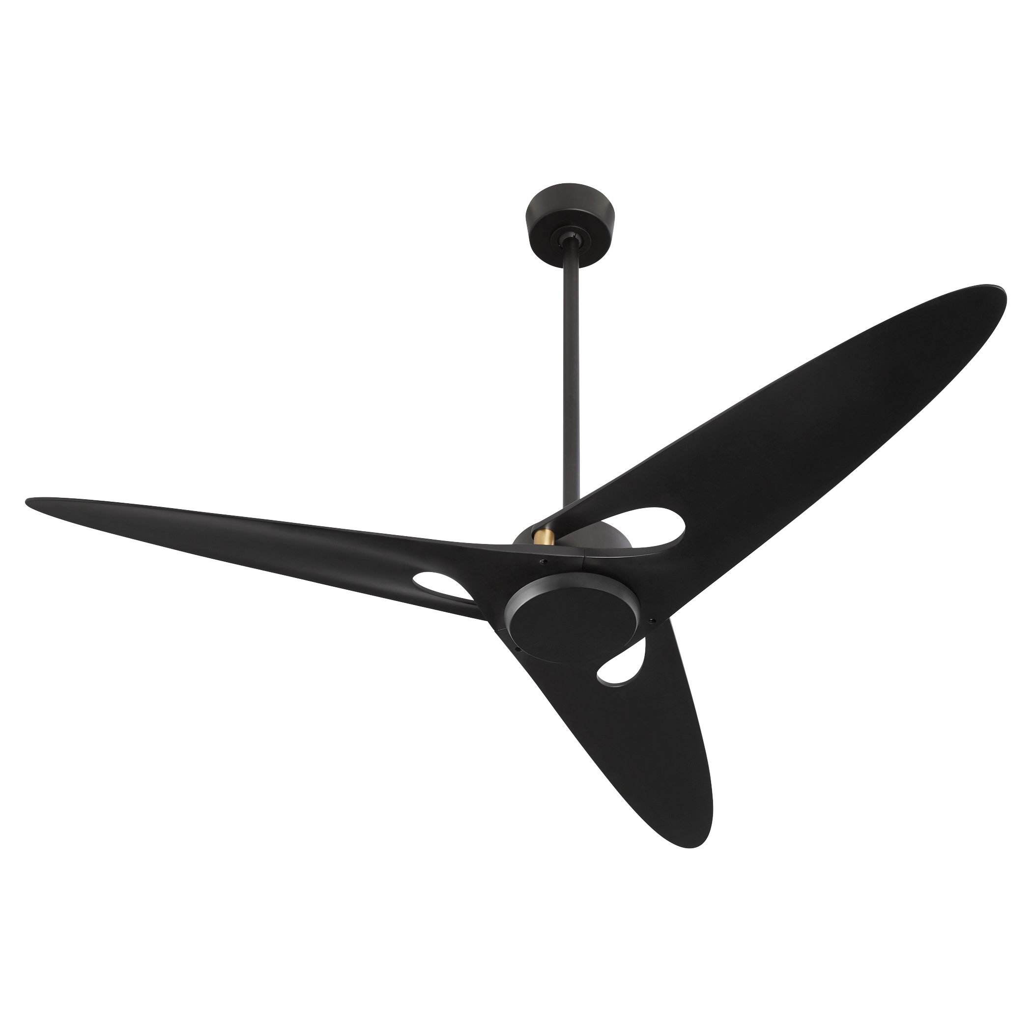 APGOEE 60" 3 Blade - Black / Aged Brass Pillars